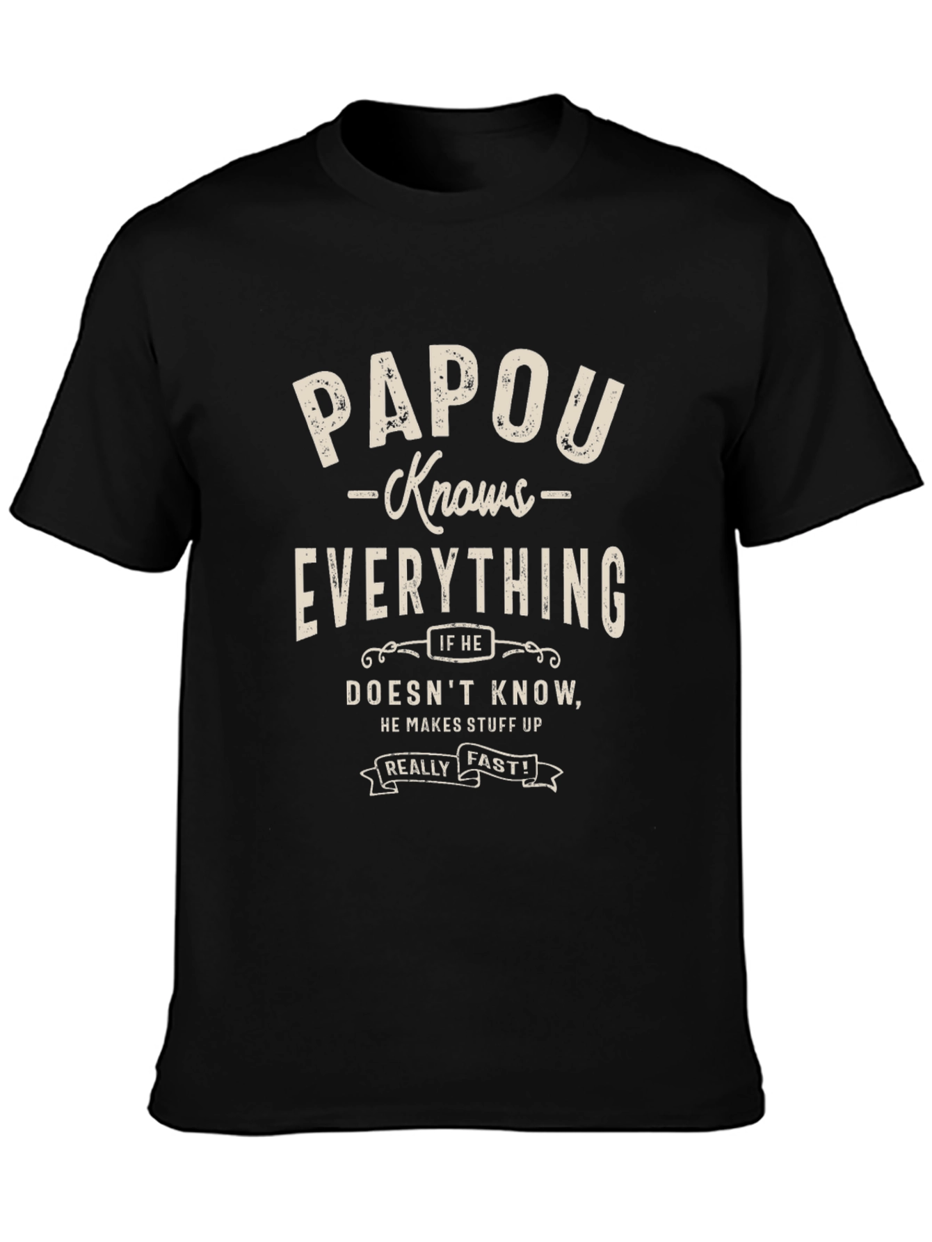 Papou Knows Everything Graphic Tee