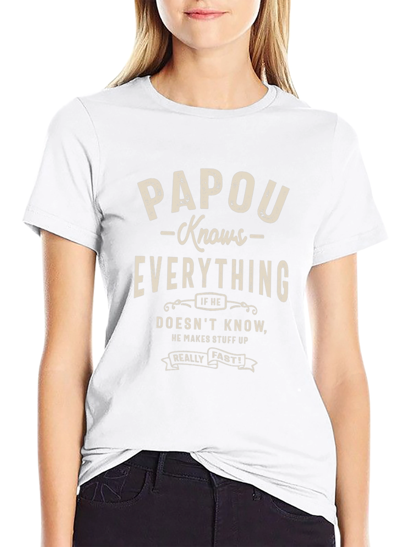 Papou Knows Everything Graphic Tee