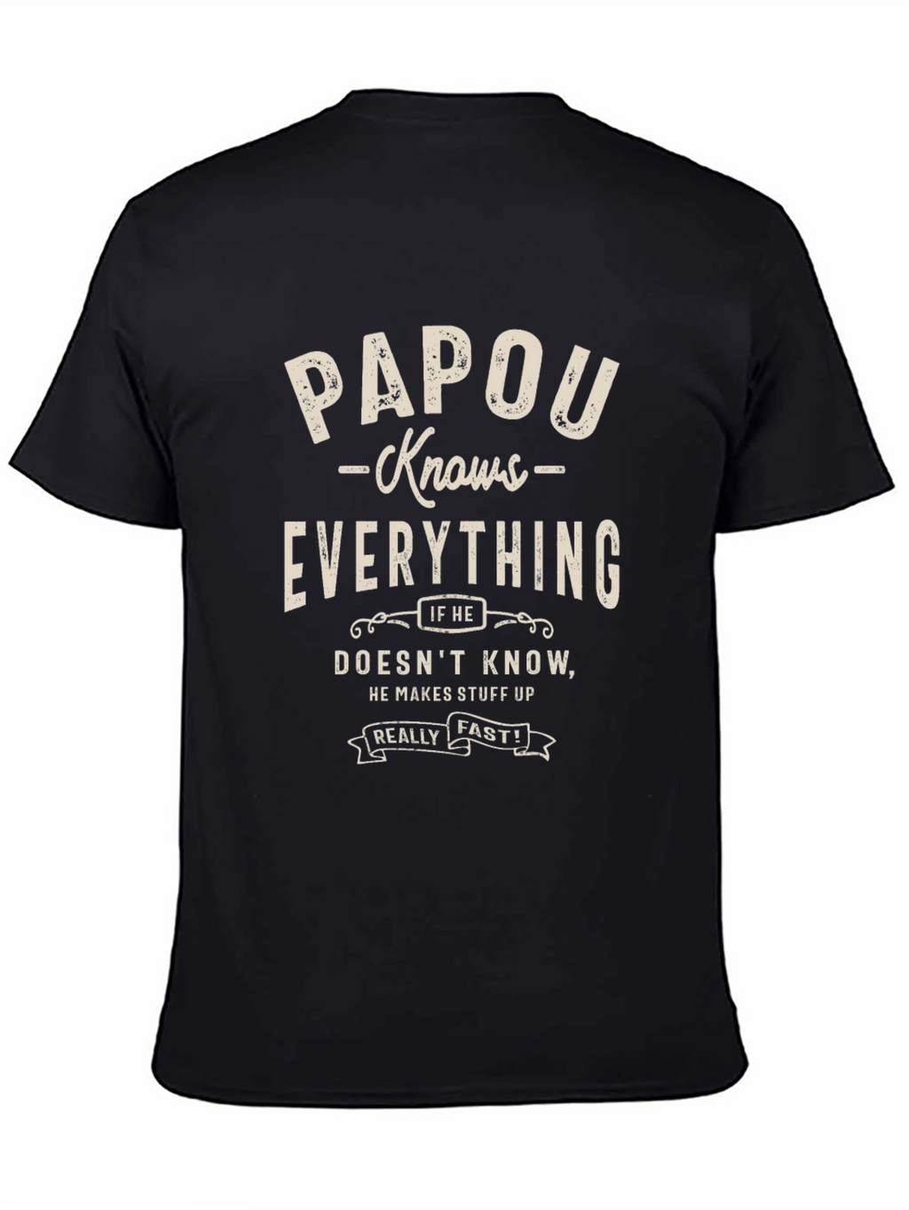 Papou Knows Everything Graphic Tee
