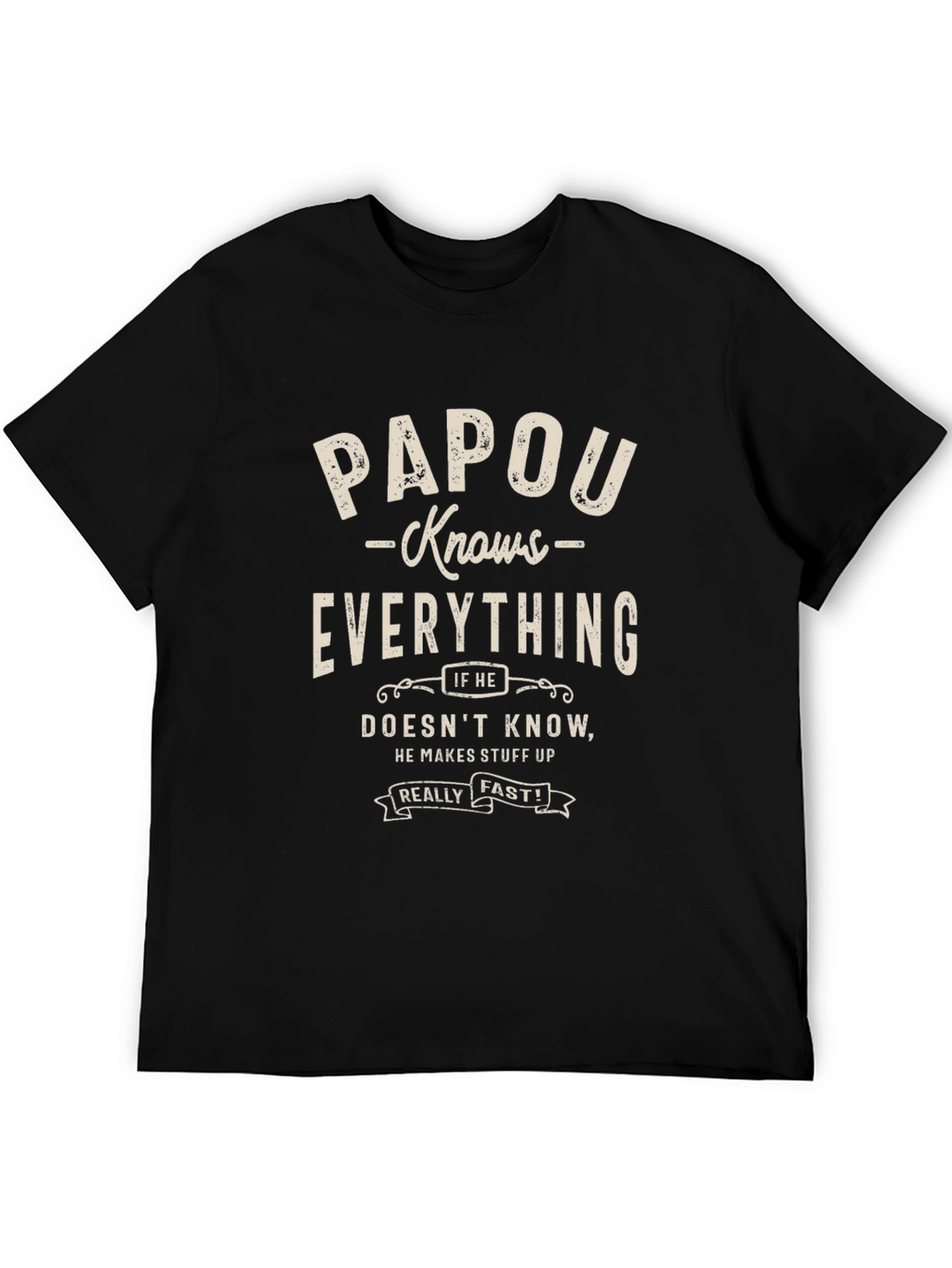 Papou Knows Everything Graphic Tee
