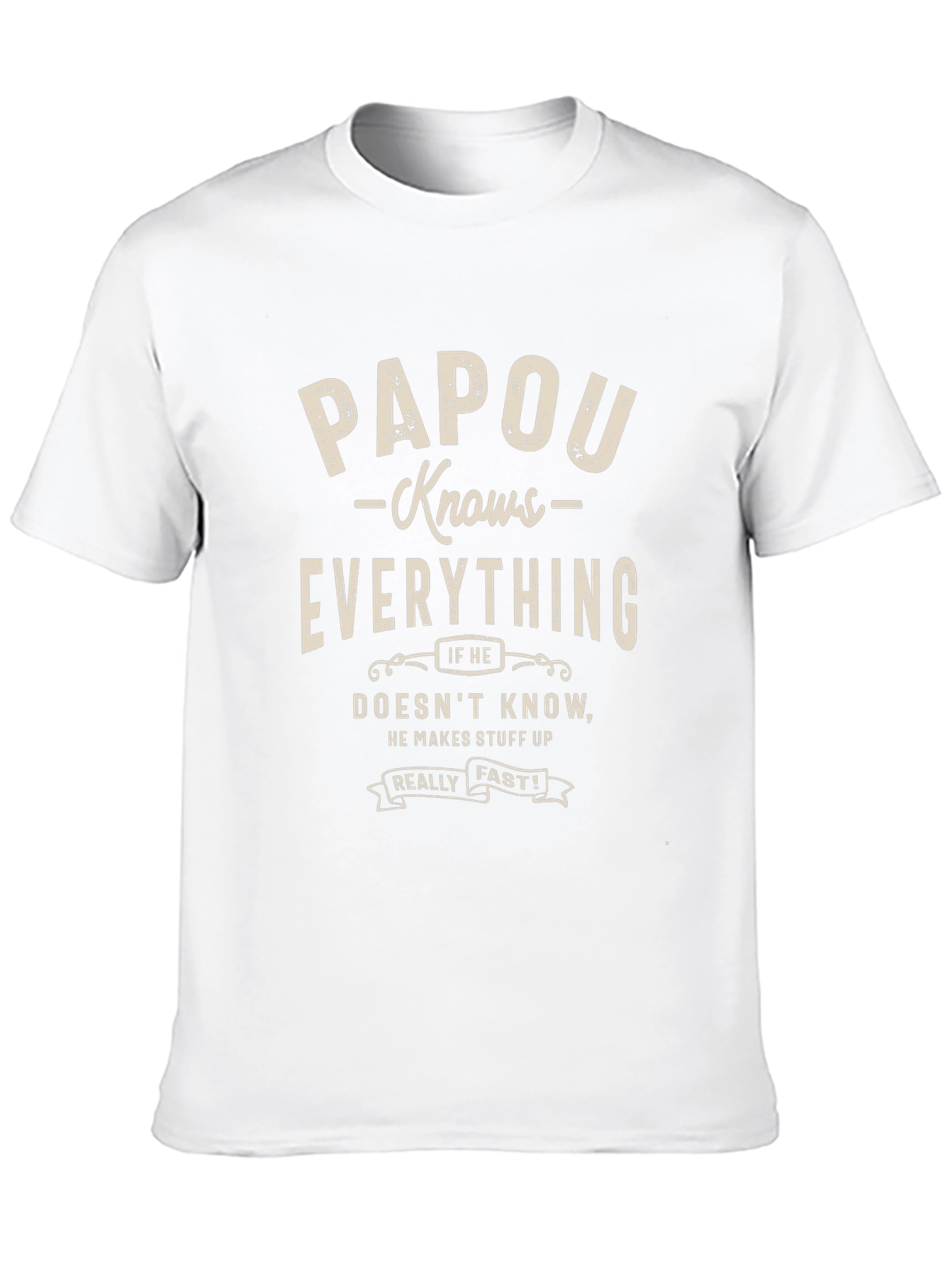 Papou Knows Everything Graphic Tee