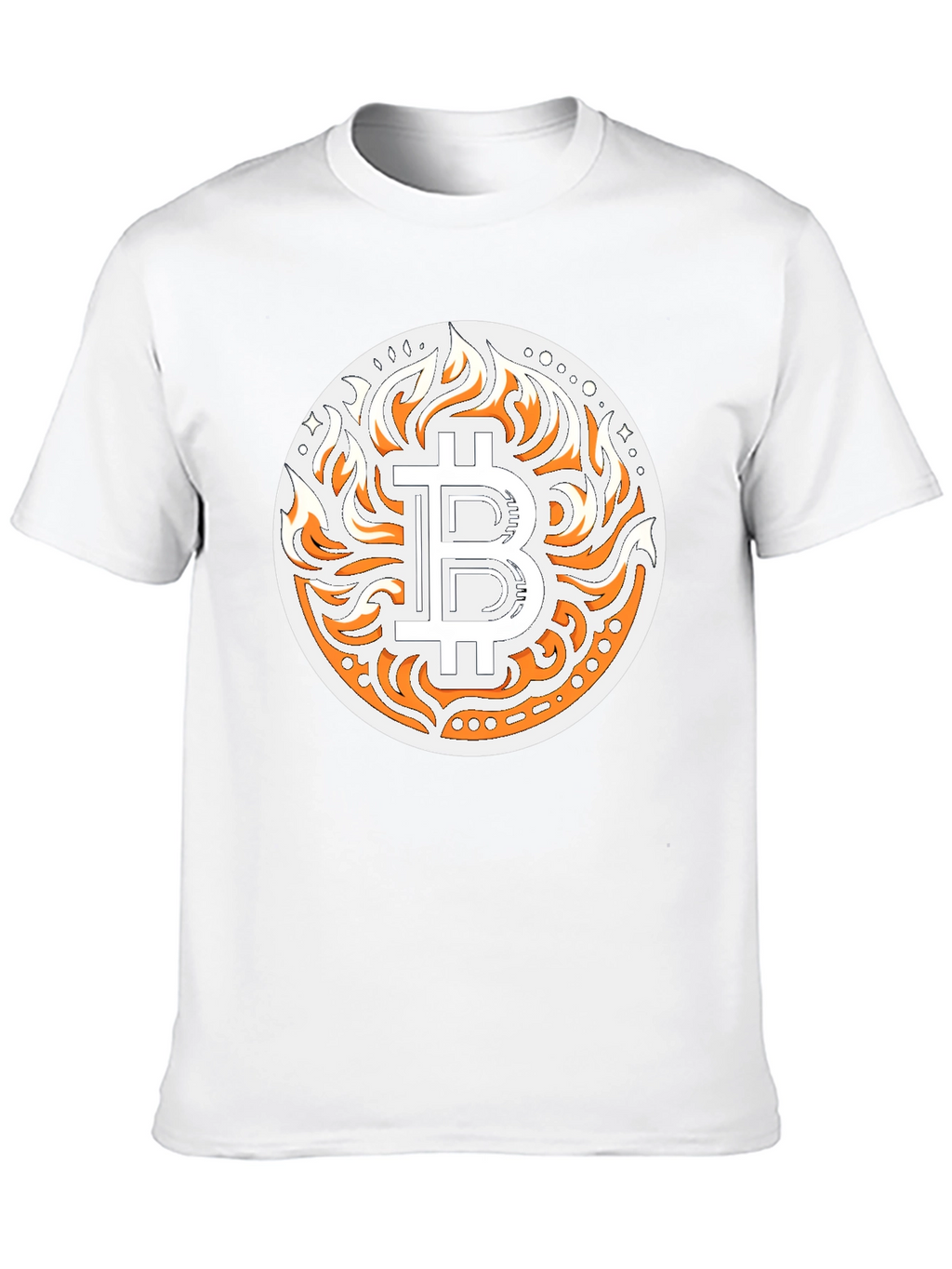 Bitcoin Flame Graphic T-Shirt - Crypto Style
