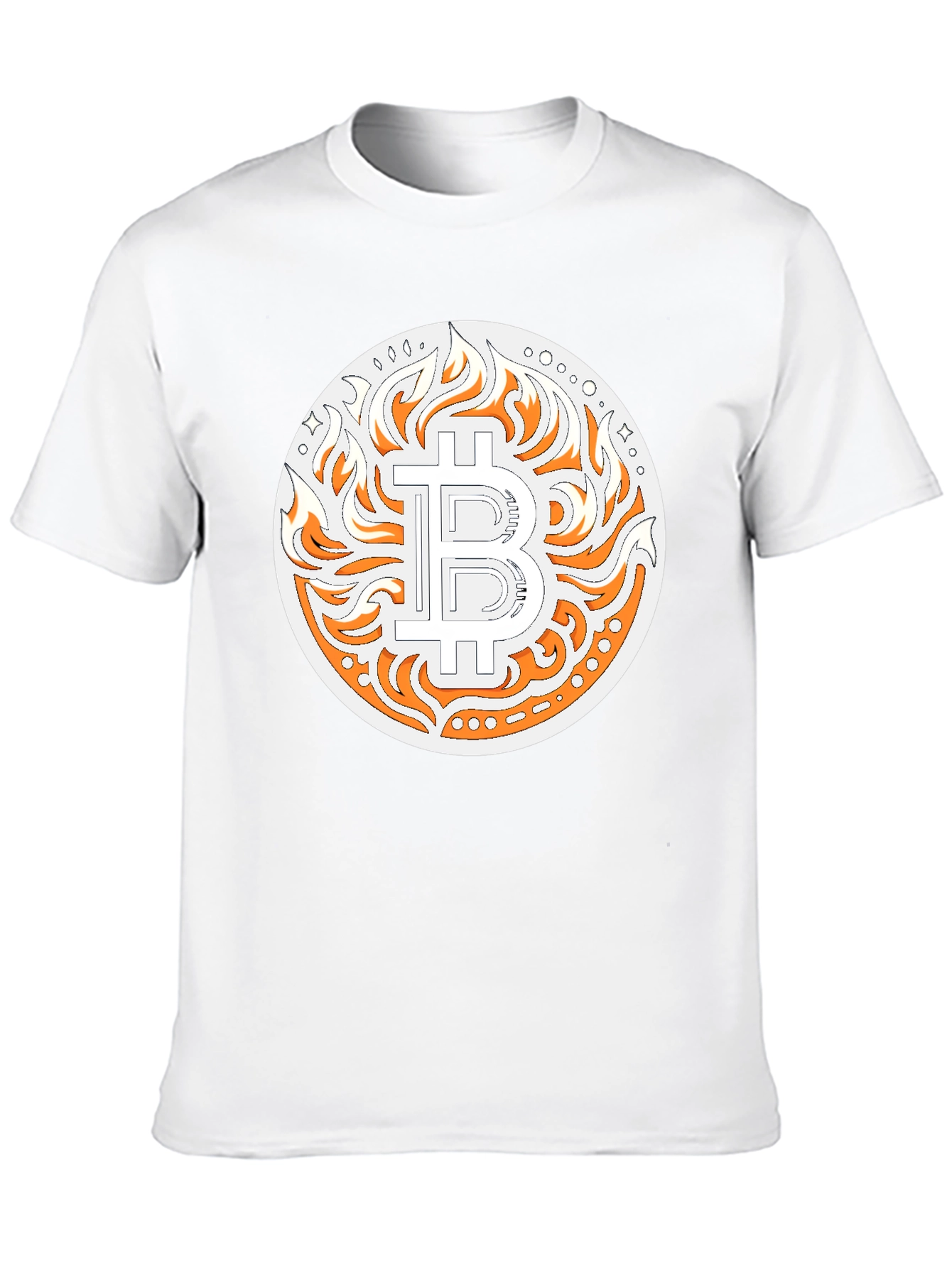 Bitcoin Flame Graphic T-Shirt - Crypto Style