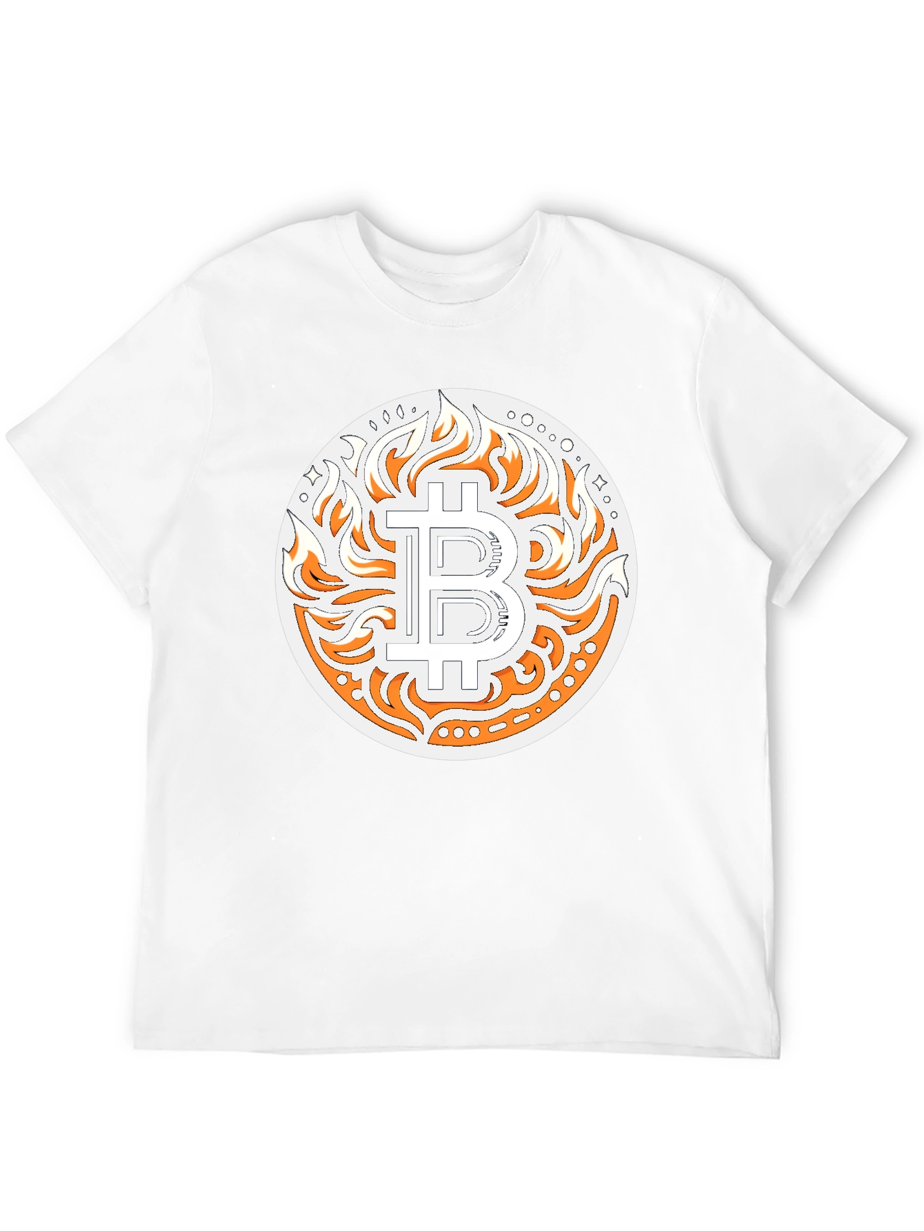Bitcoin Flame Graphic T-Shirt - Crypto Style