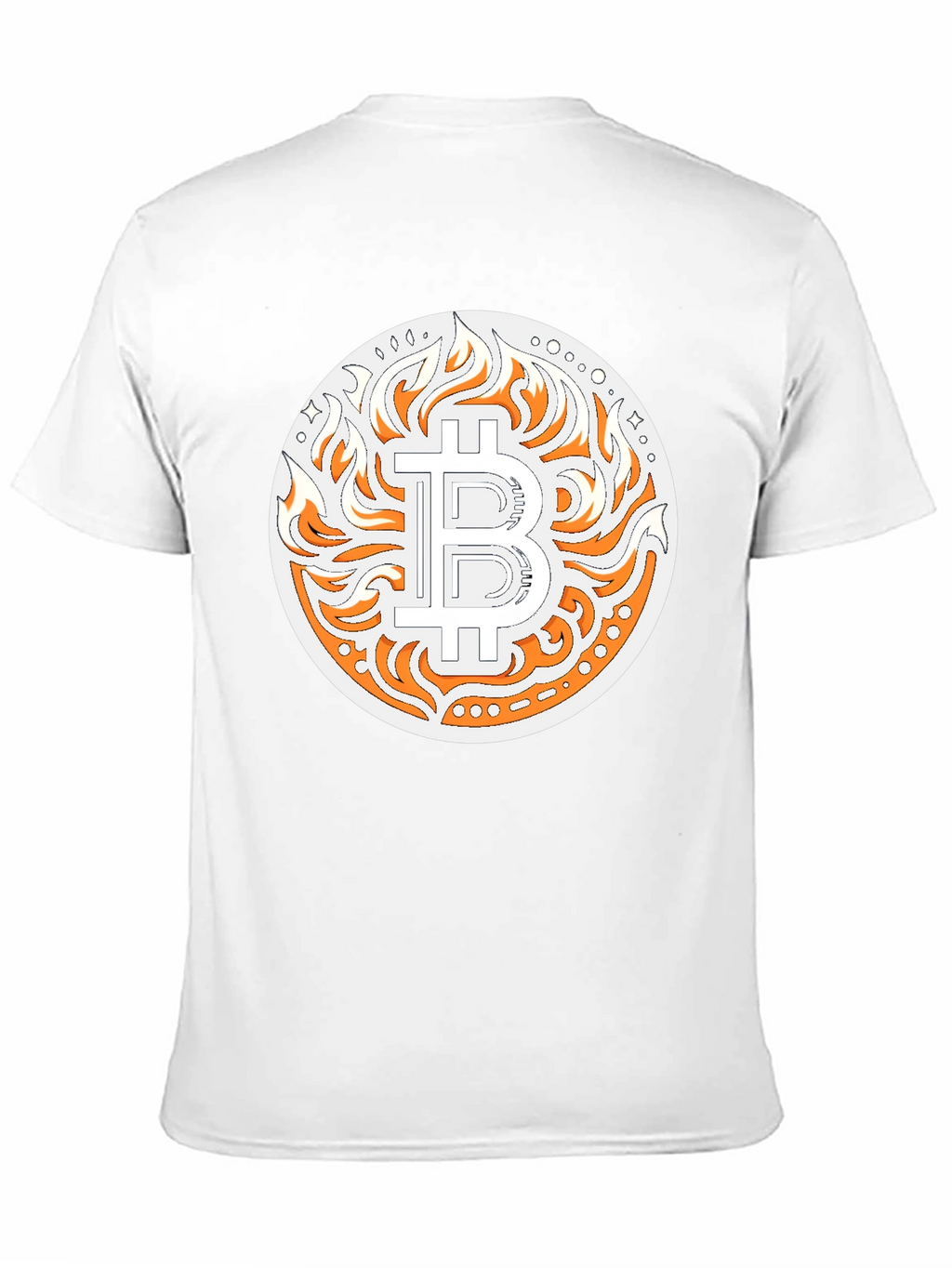 Bitcoin Flame Graphic T-Shirt - Crypto Style