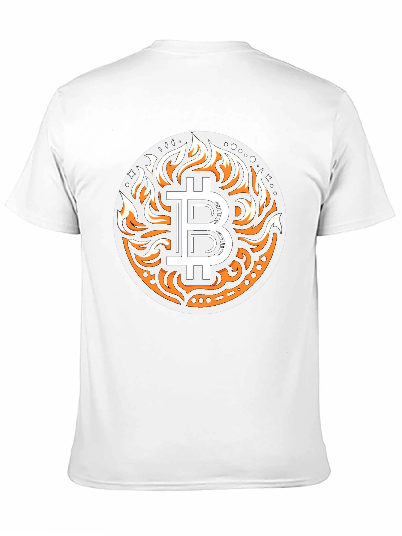 Bitcoin Flame Graphic T-Shirt - Crypto Style