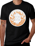 Bitcoin Flame Graphic T-Shirt - Crypto Style