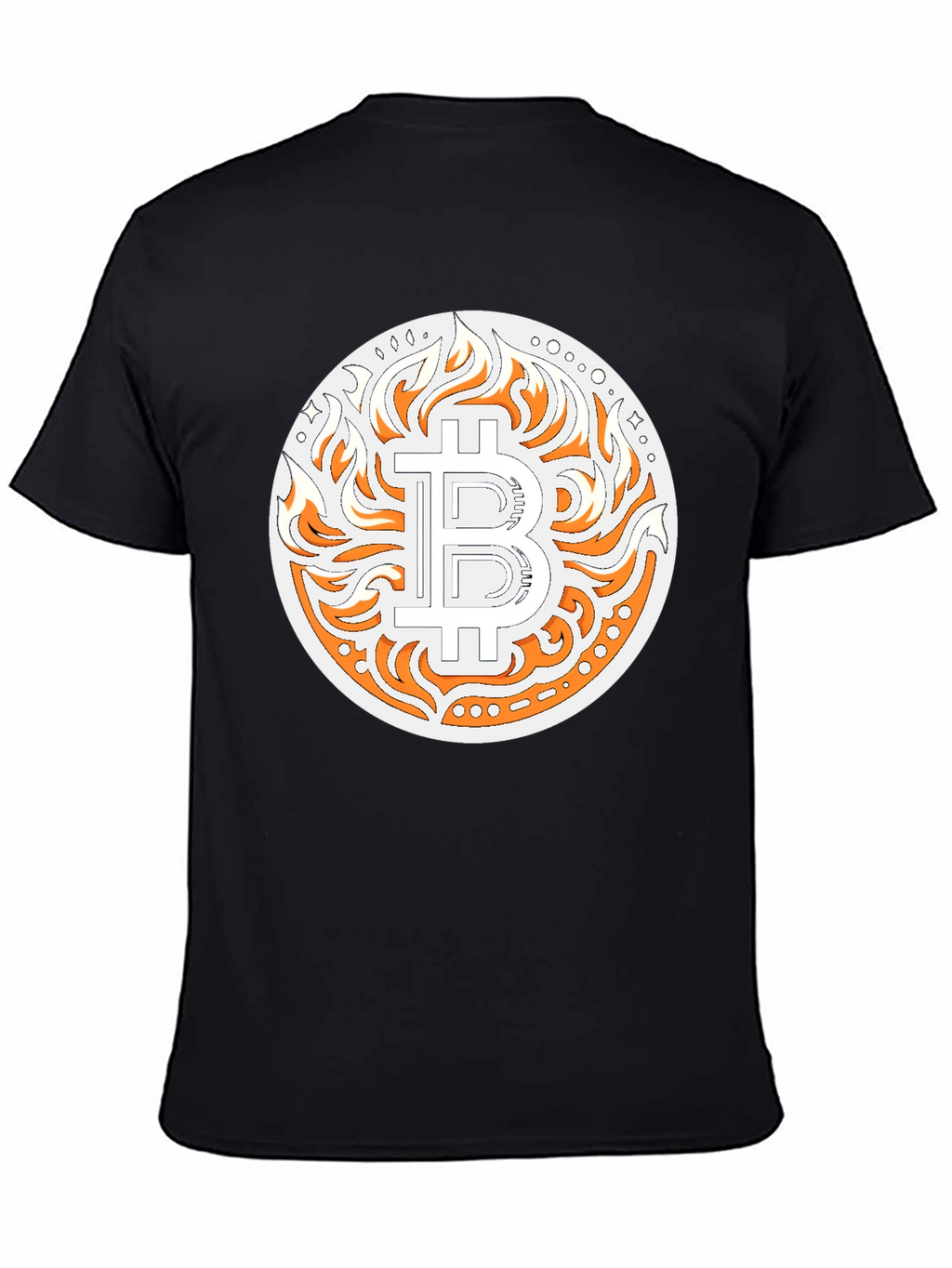 Bitcoin Flame Graphic T-Shirt - Crypto Style