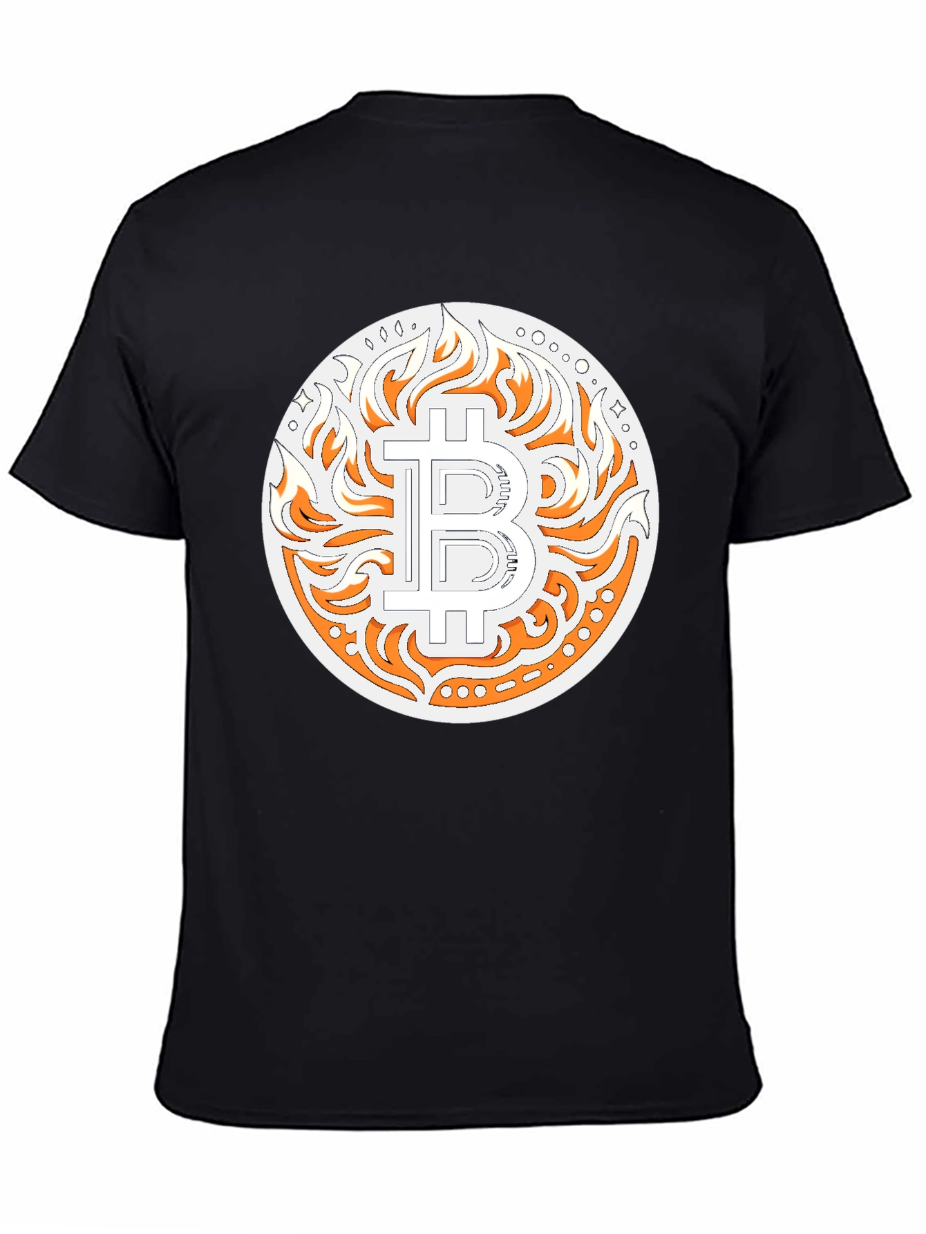 Bitcoin Flame Graphic T-Shirt - Crypto Style