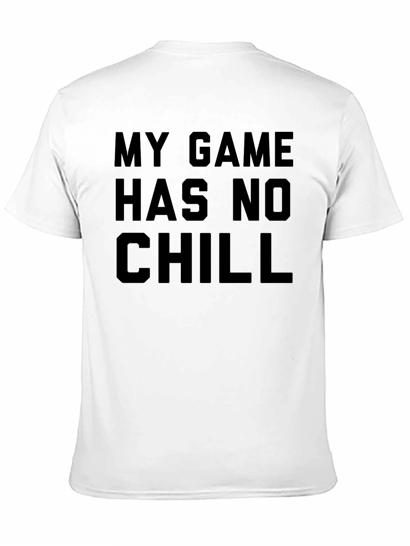 My Game Has No Chill Black Graphic Tee
