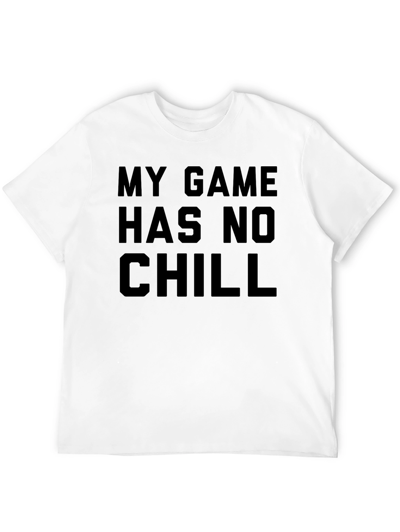 My Game Has No Chill Black Graphic Tee