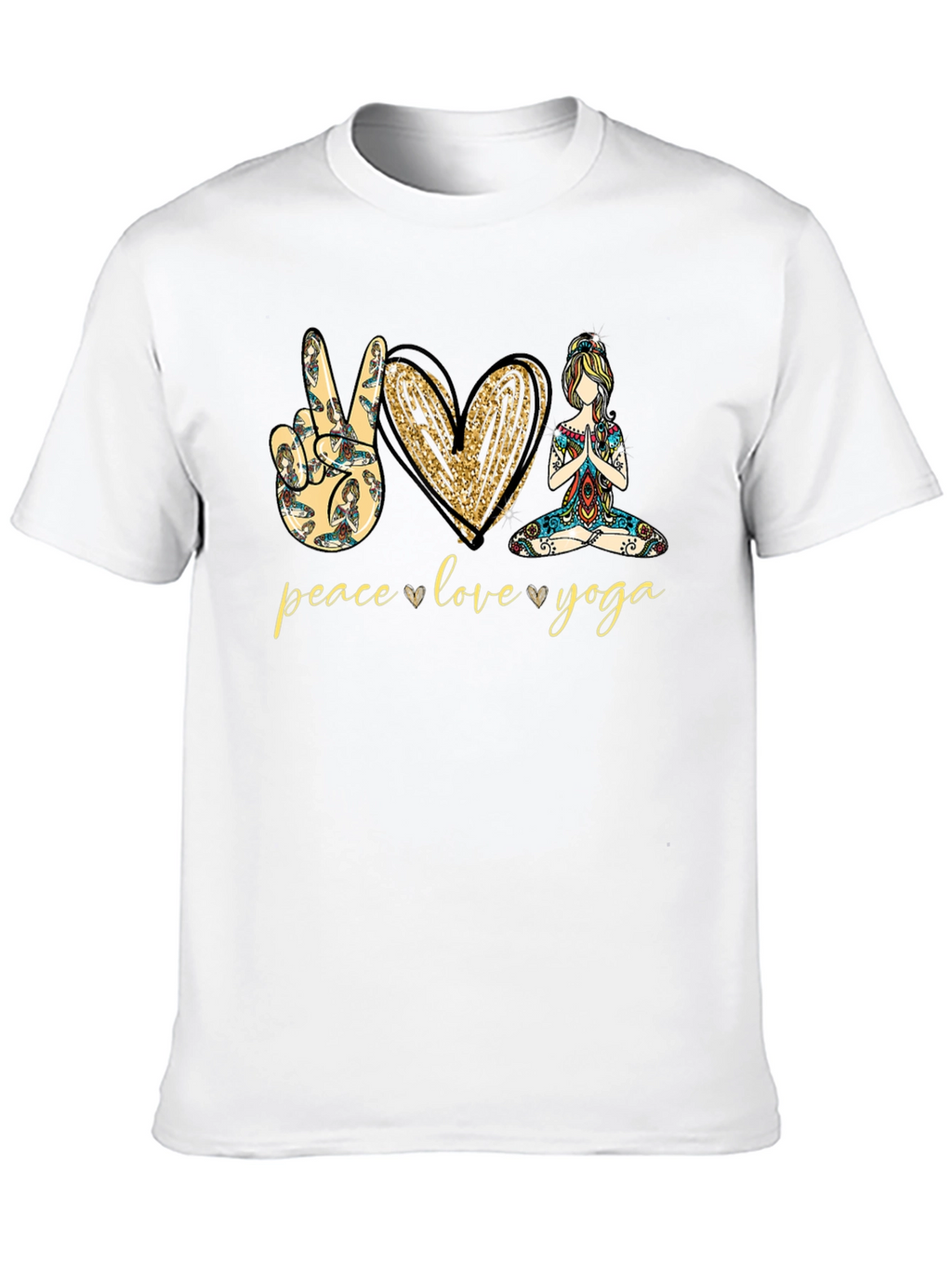 Peace Love Yoga Graphic Tee