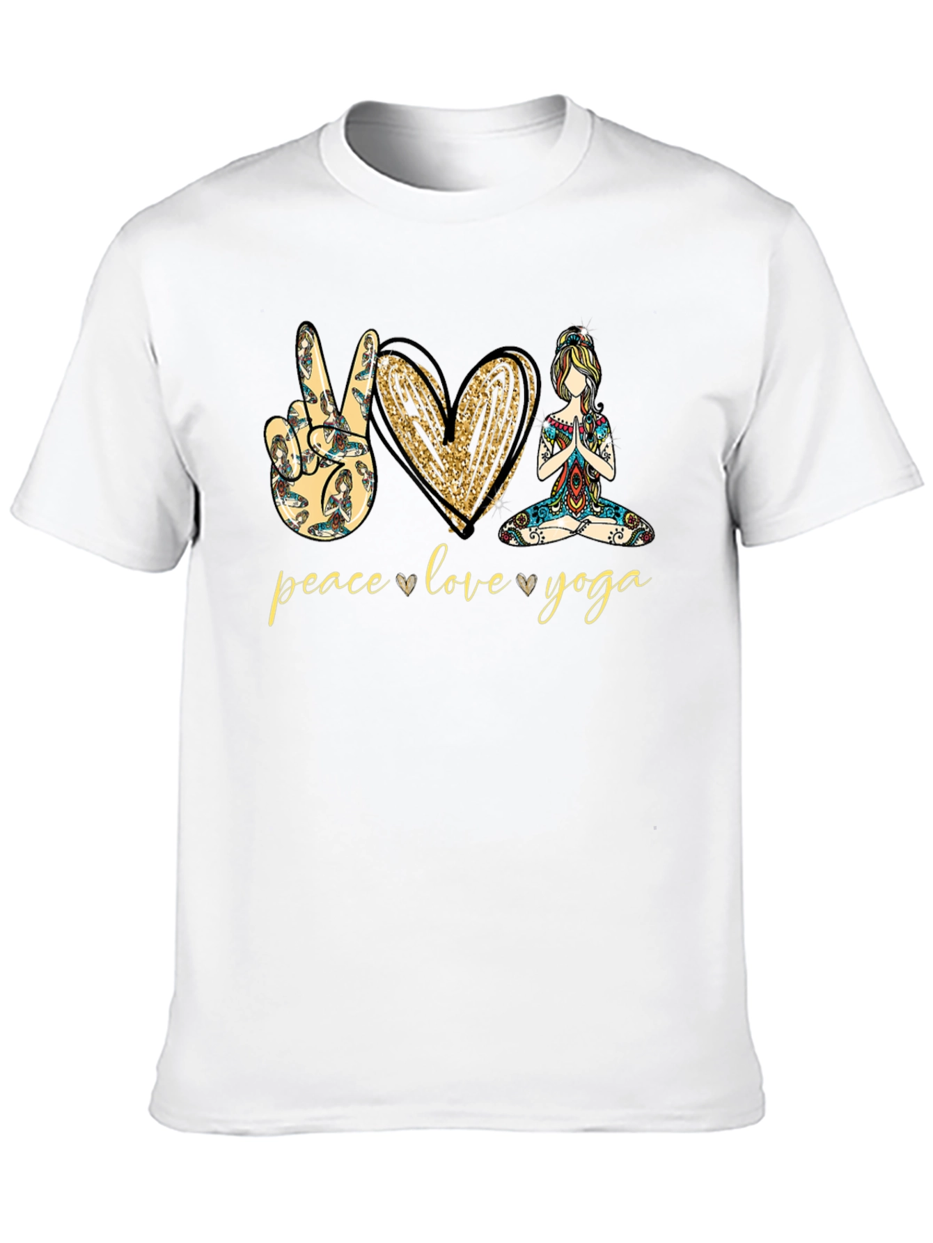 Peace Love Yoga Graphic Tee