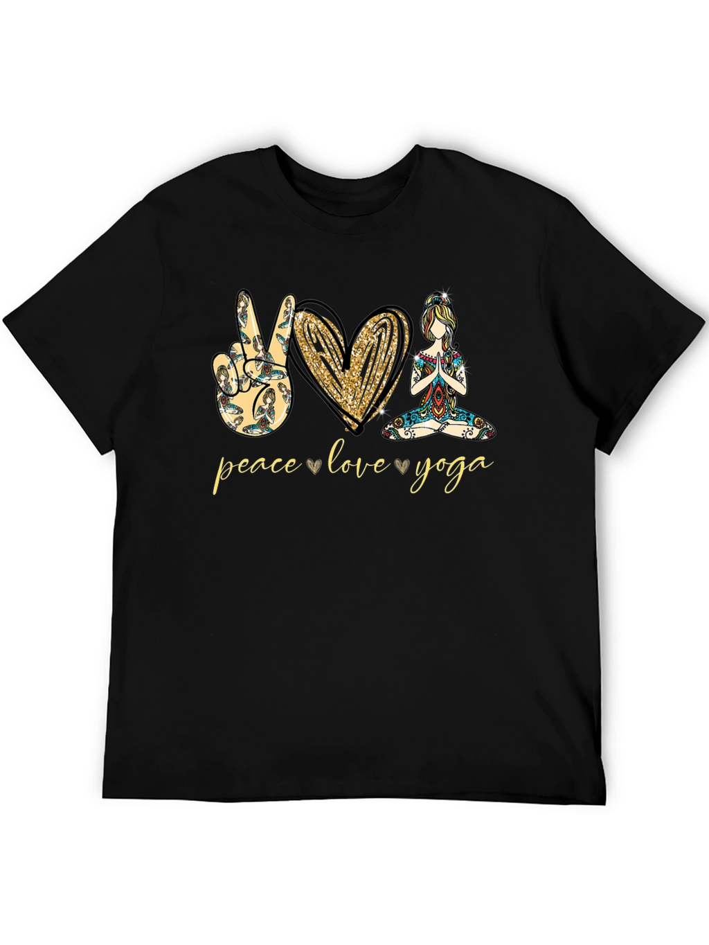 Peace Love Yoga Graphic Tee