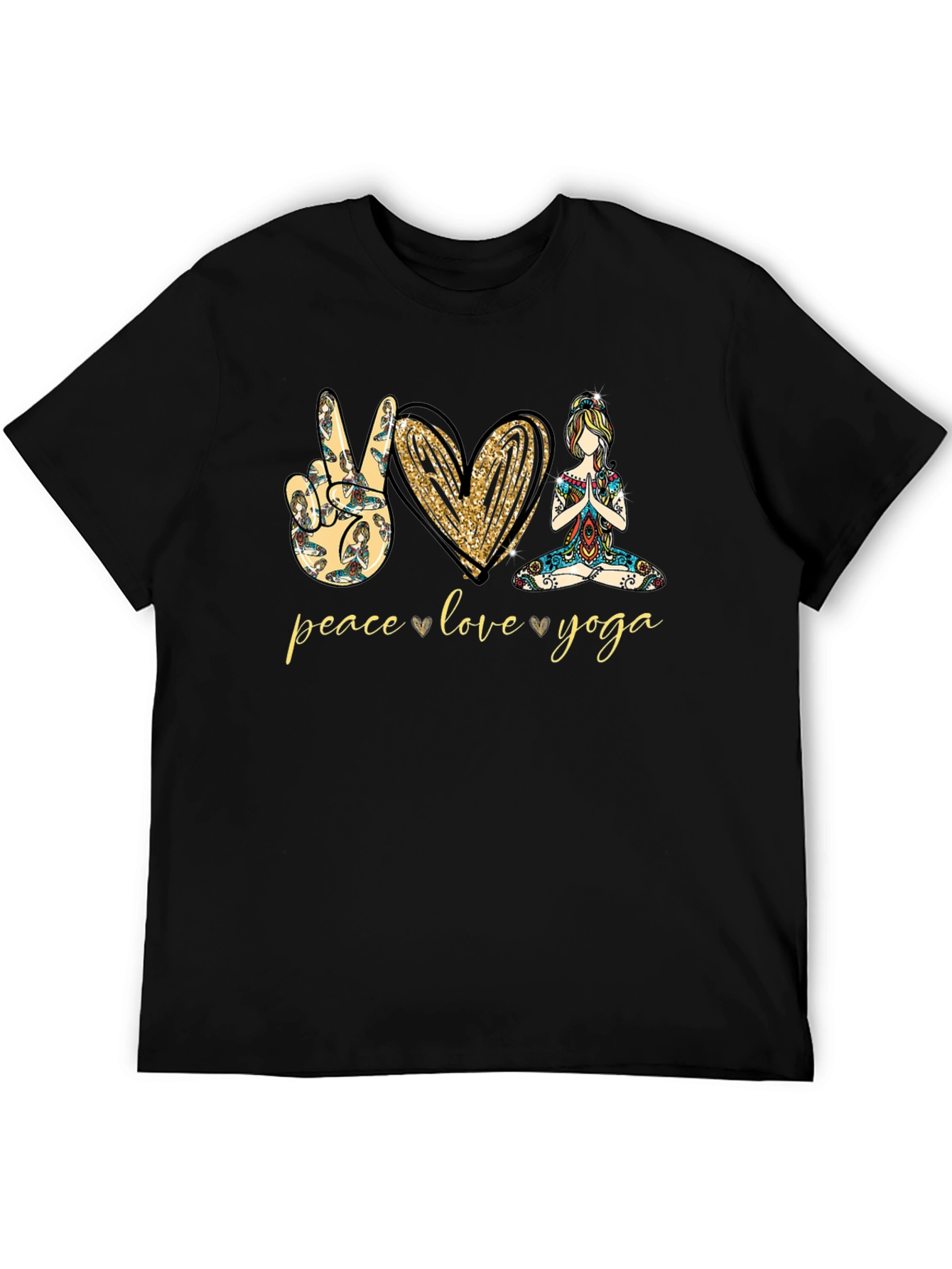 Peace Love Yoga Graphic Tee