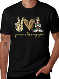 Peace Love Yoga Graphic Tee