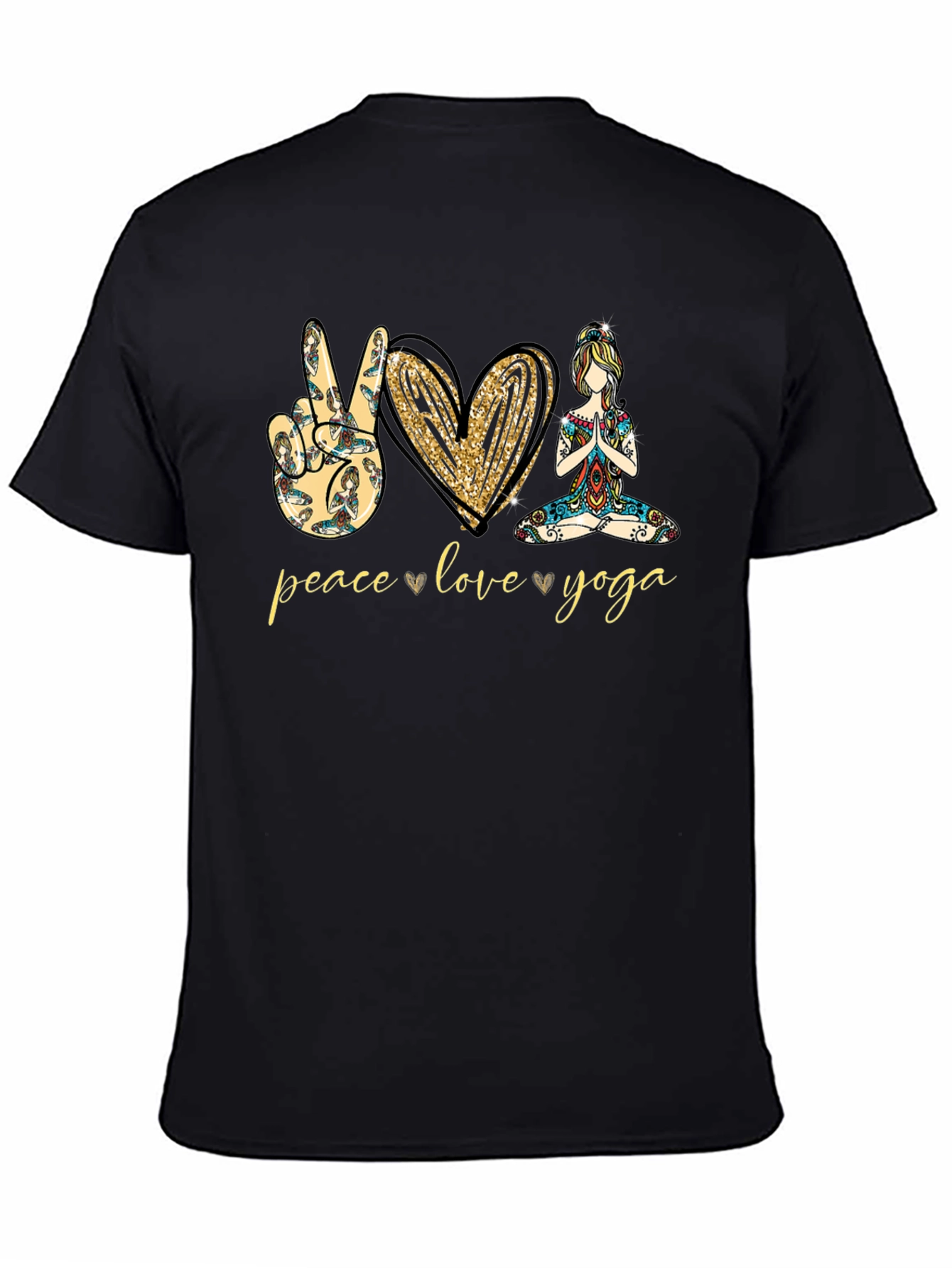 Peace Love Yoga Graphic Tee