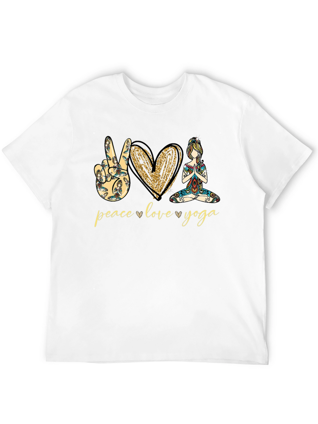 Peace Love Yoga Graphic Tee