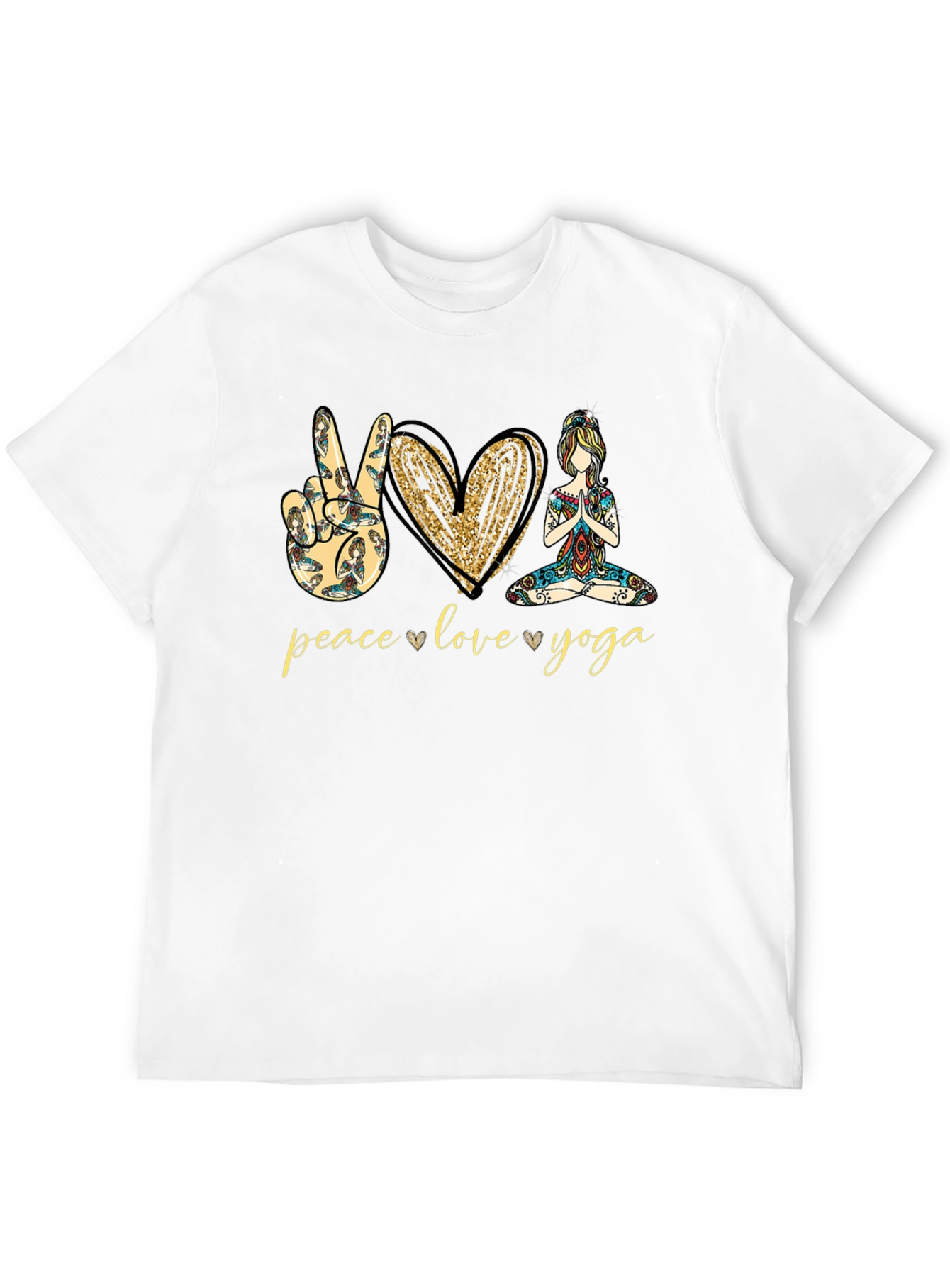 Peace Love Yoga Graphic Tee