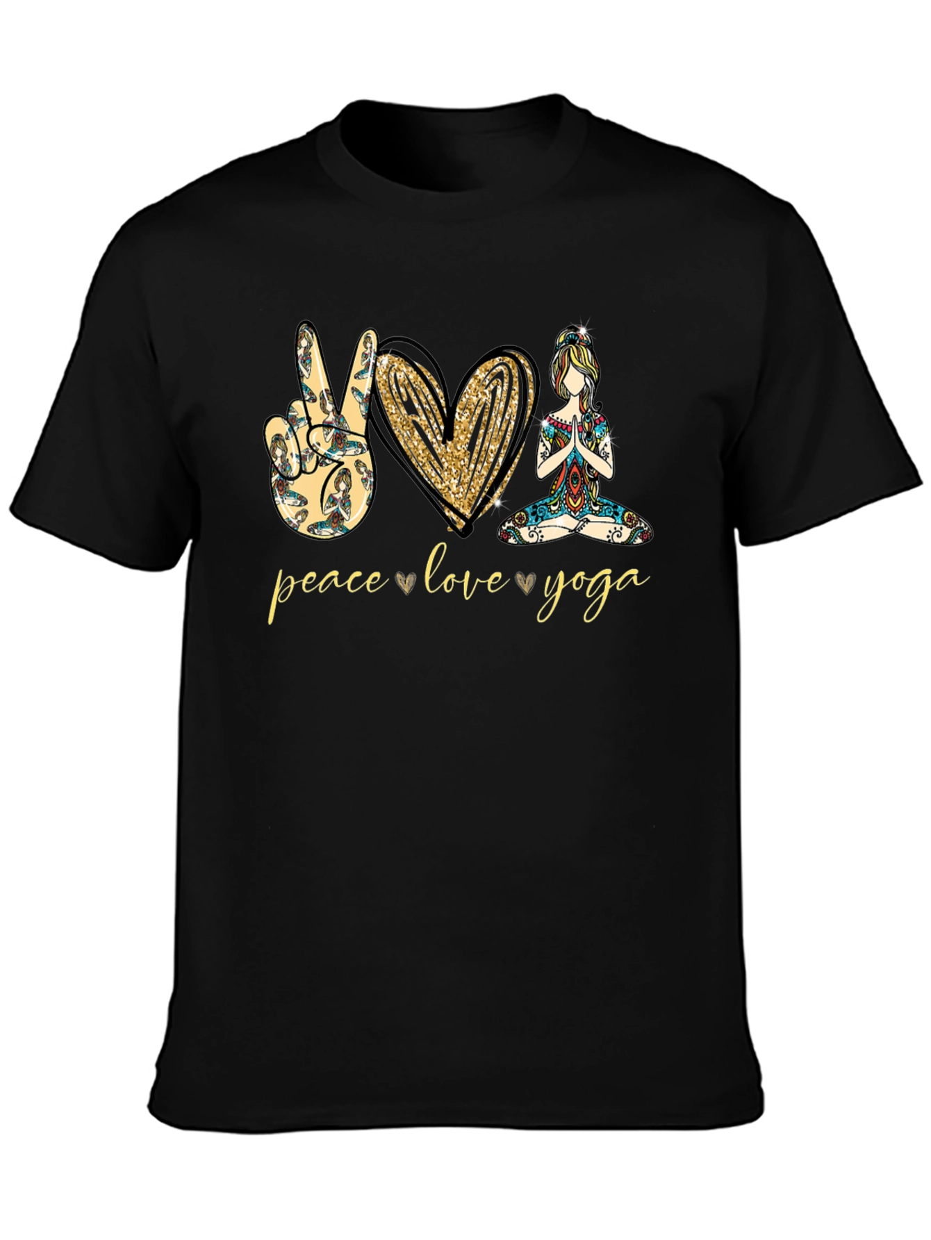 Peace Love Yoga Graphic Tee