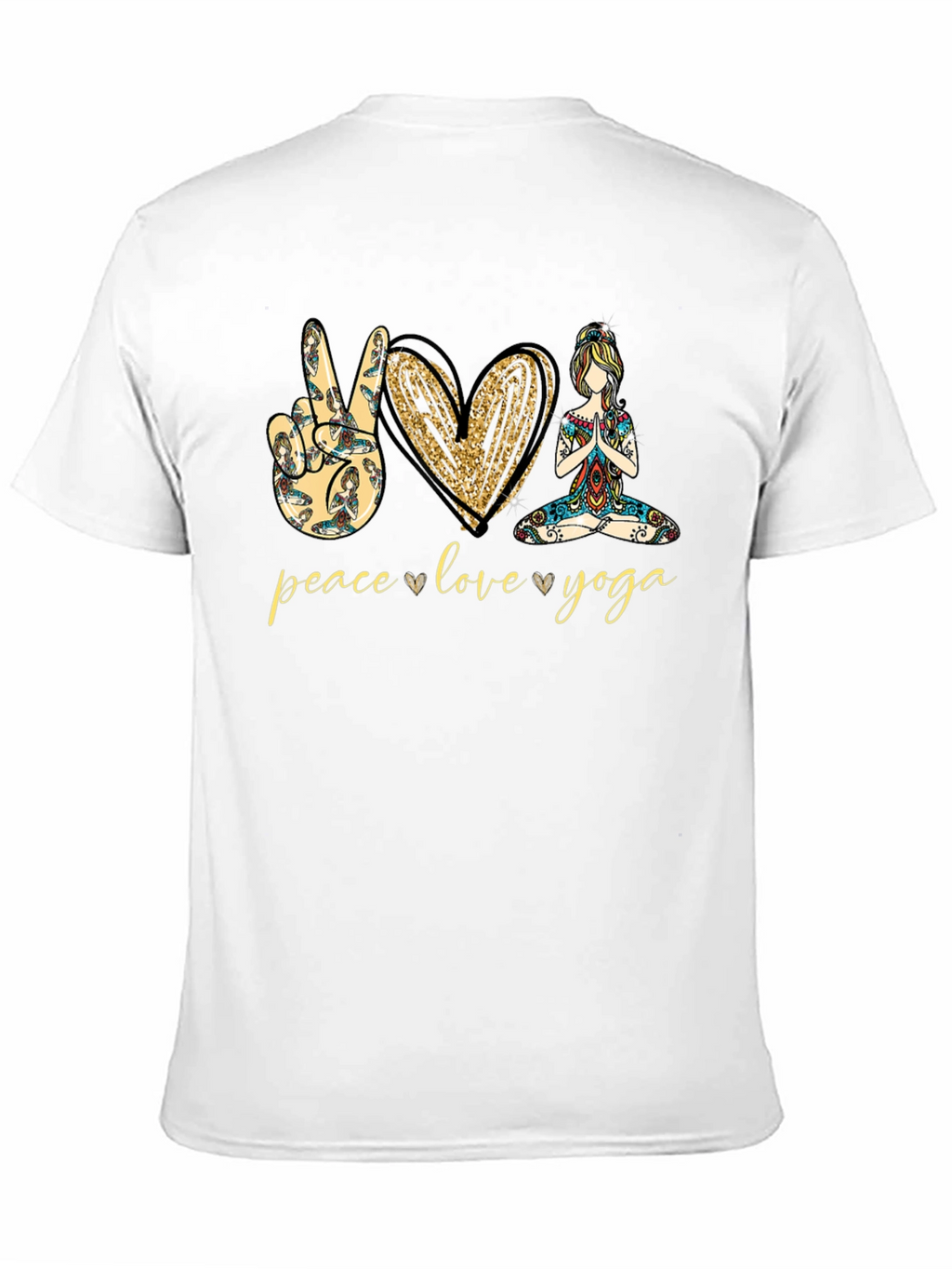 Peace Love Yoga Graphic Tee