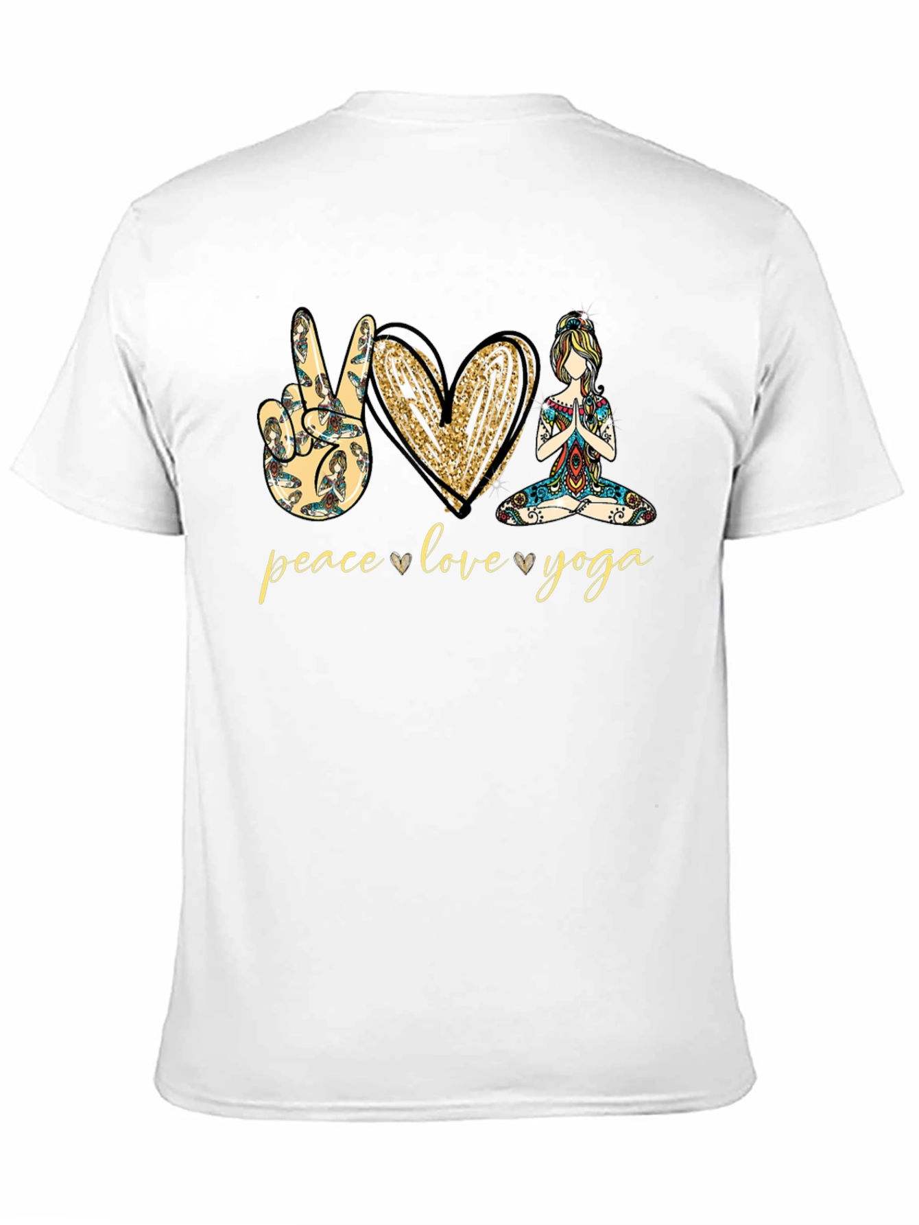 Peace Love Yoga Graphic Tee