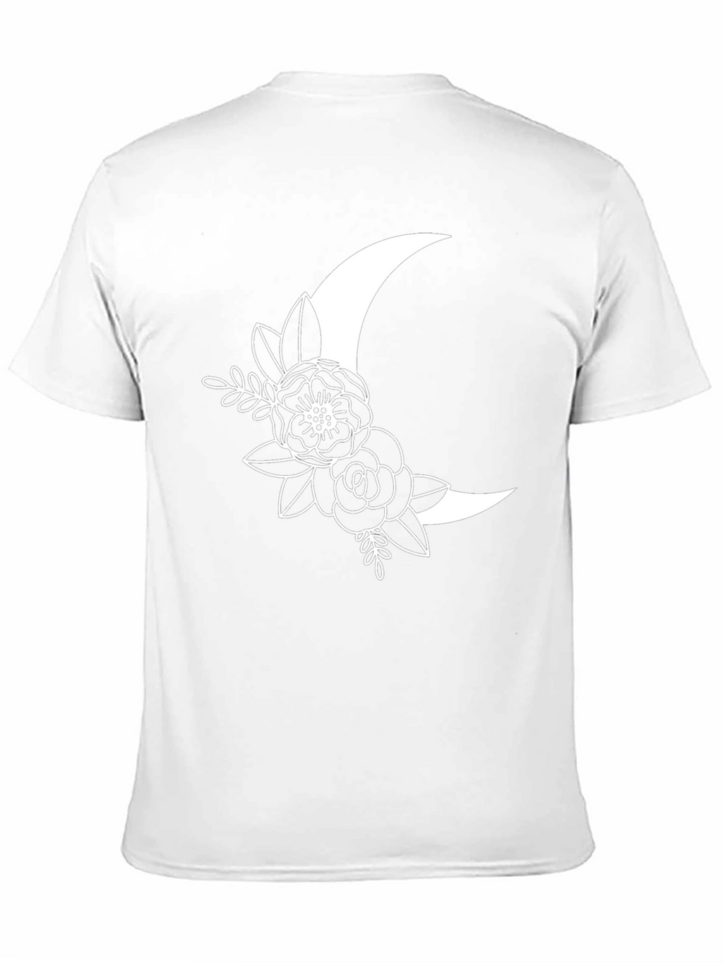 Floral Moon Graphic Tee - Stylish & Unique