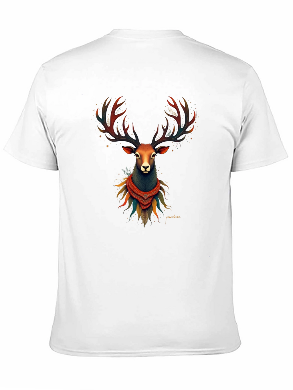 Deer Graphic Tee - Mens Black T-Shirt