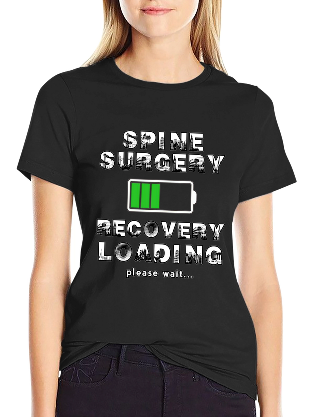 Spine Surgery Recovery Loading T-Shirt