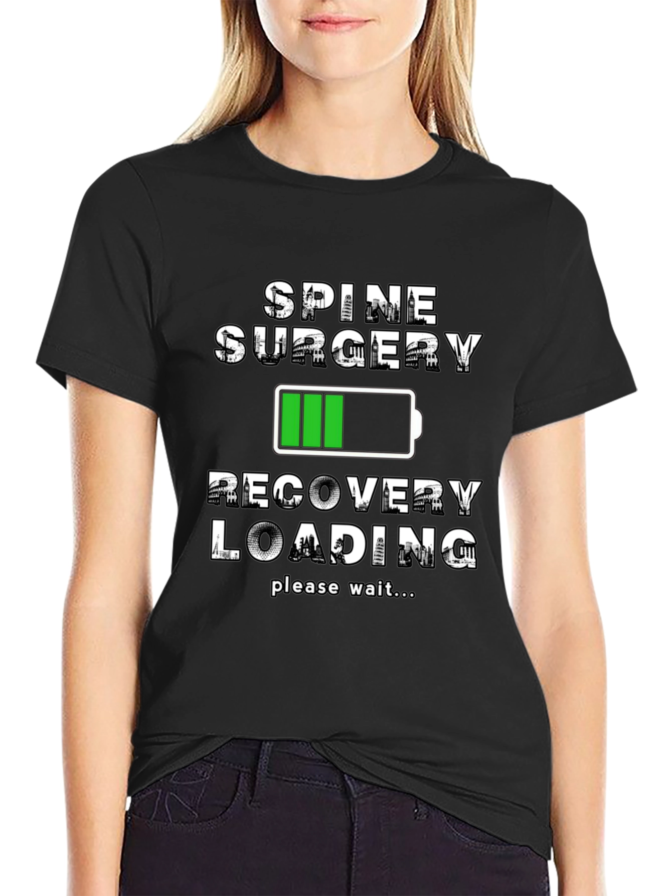 Spine Surgery Recovery Loading T-Shirt
