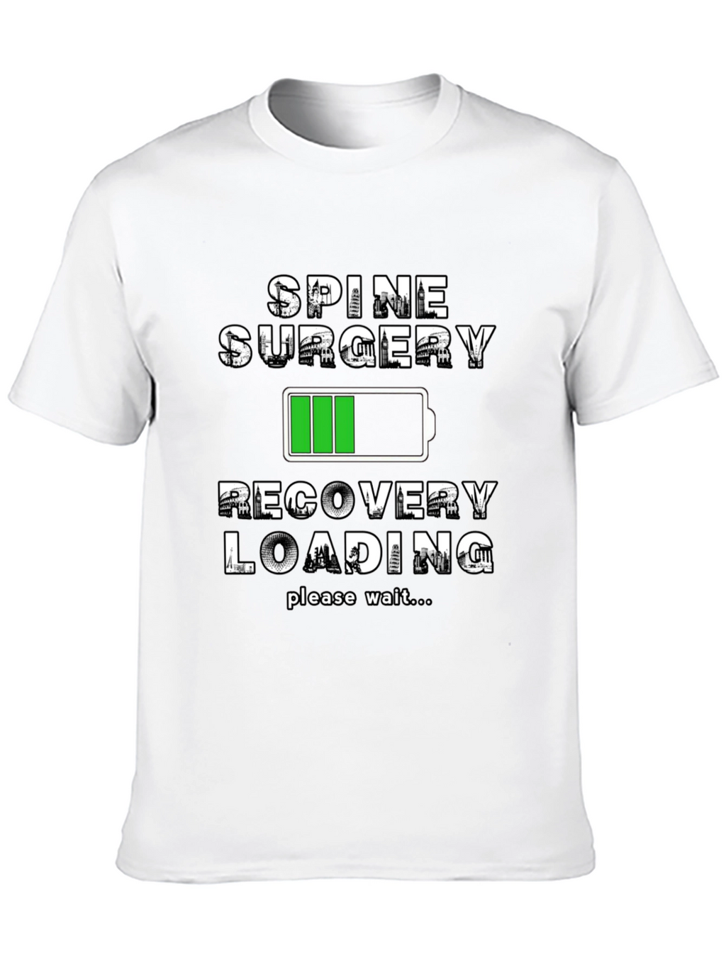 Spine Surgery Recovery Loading T-Shirt