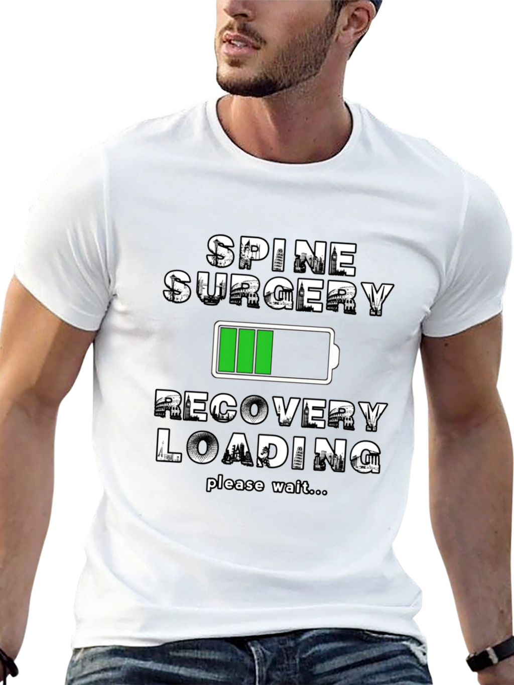 Spine Surgery Recovery Loading T-Shirt