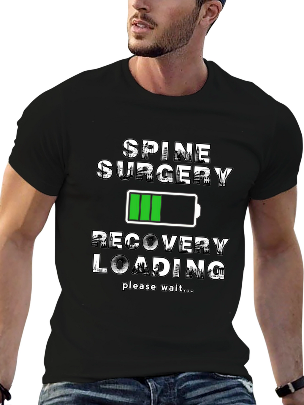 Spine Surgery Recovery Loading T-Shirt