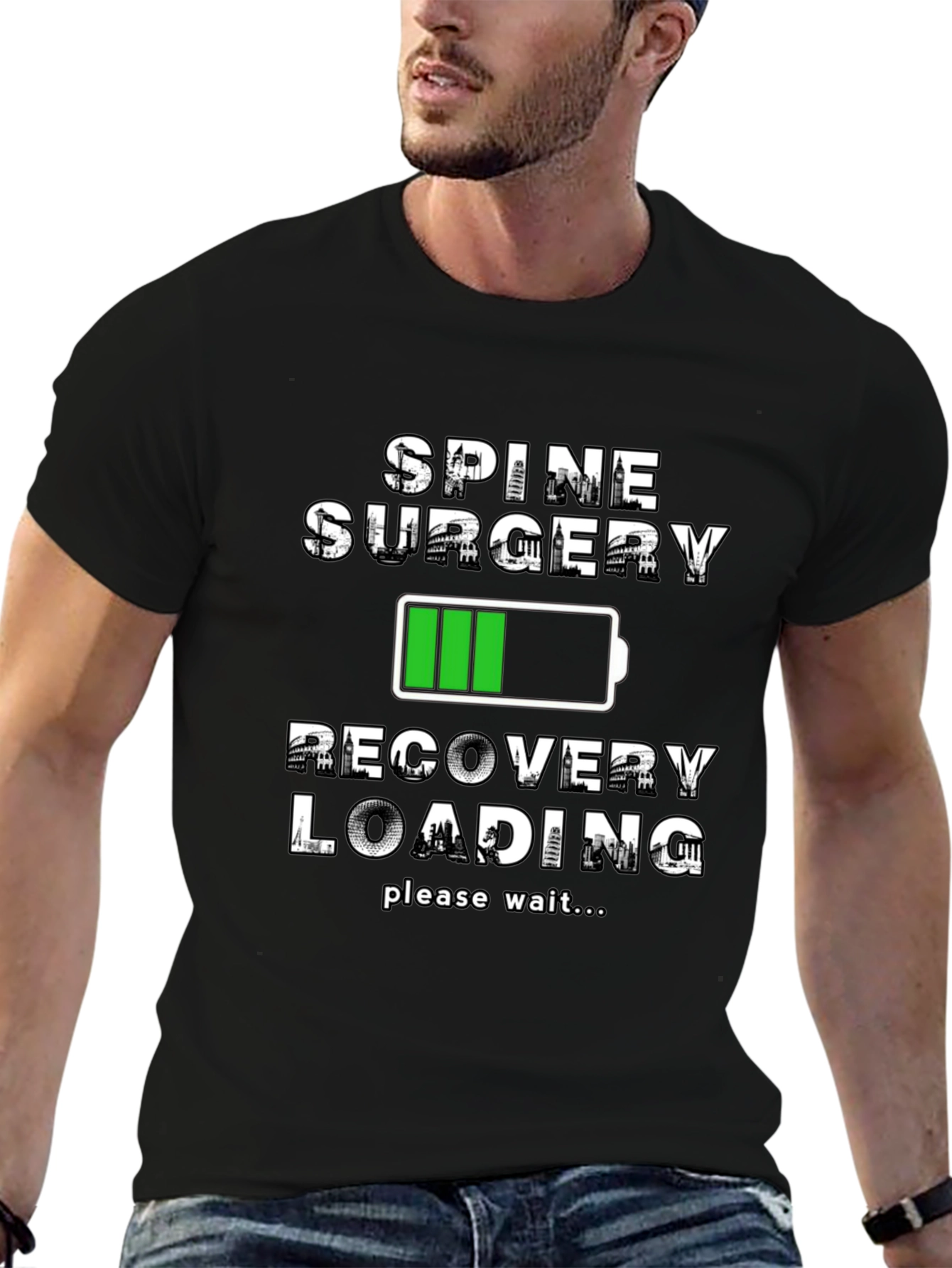 Spine Surgery Recovery Loading T-Shirt