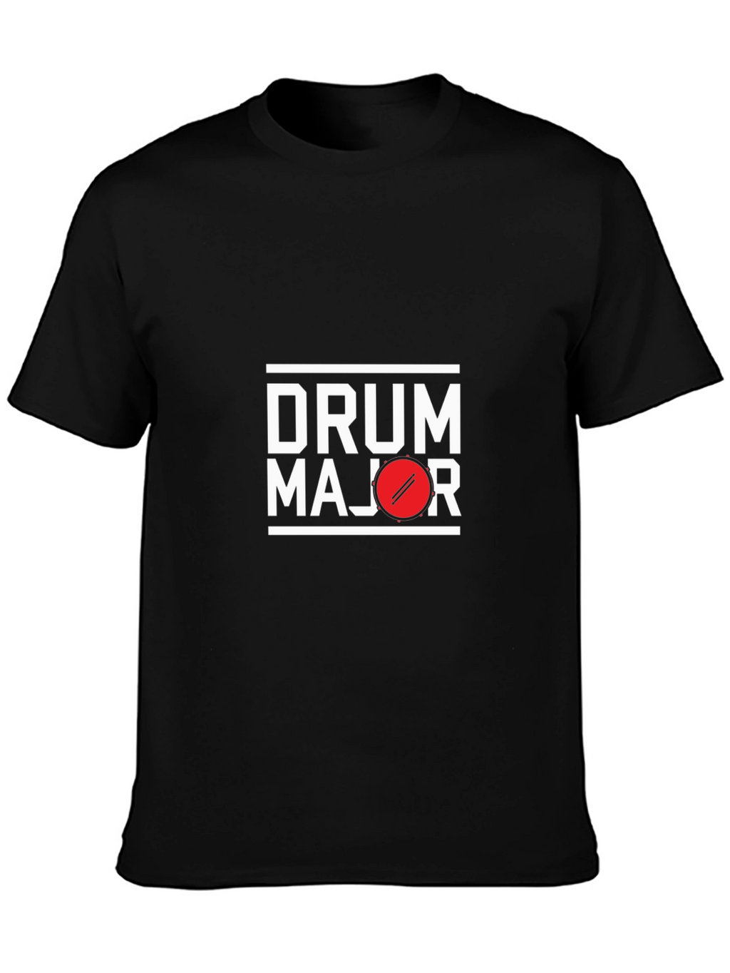 Drum Major Graphic Tee - Black Cotton T-Shirt