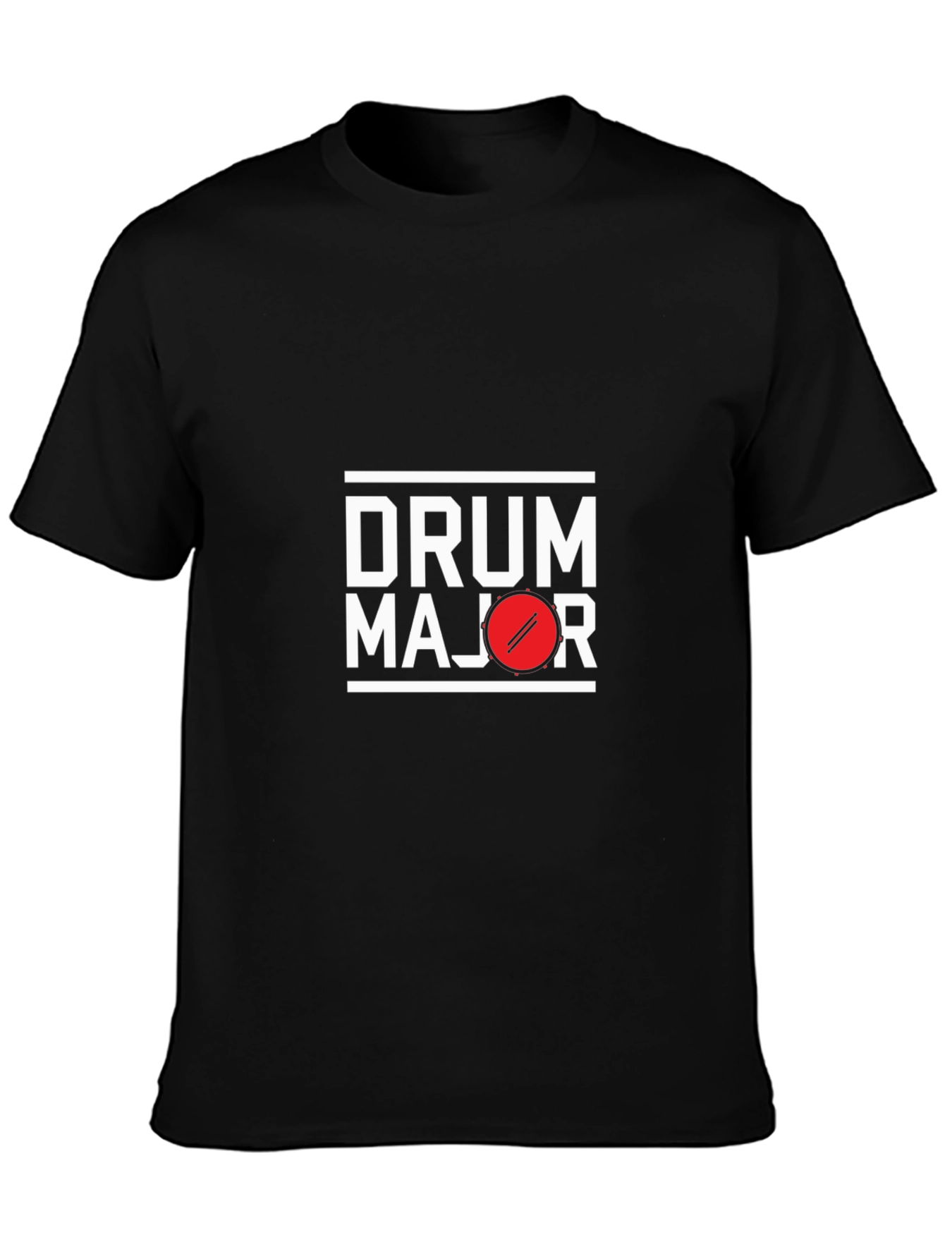 Drum Major Graphic Tee - Black Cotton T-Shirt