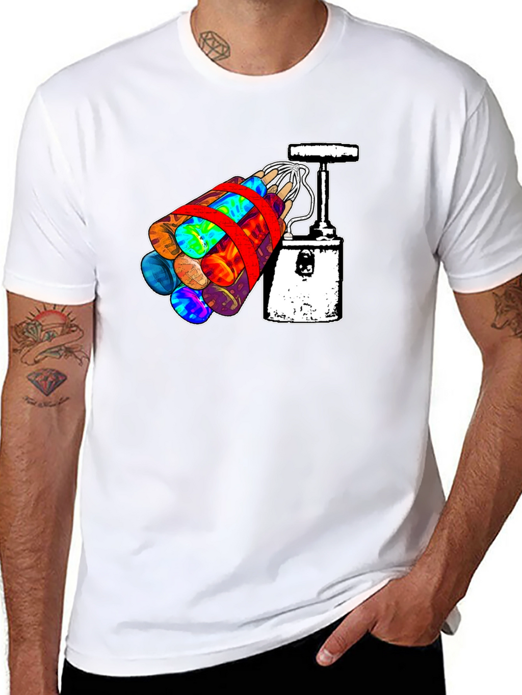 Dynamite Pump Trigger Black T-Shirt