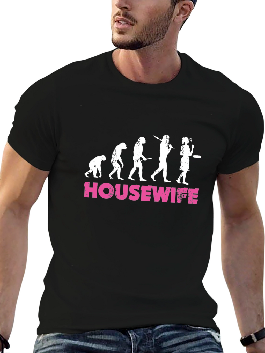 Housewife Evolution T-Shirt - Funny Graphic Tee