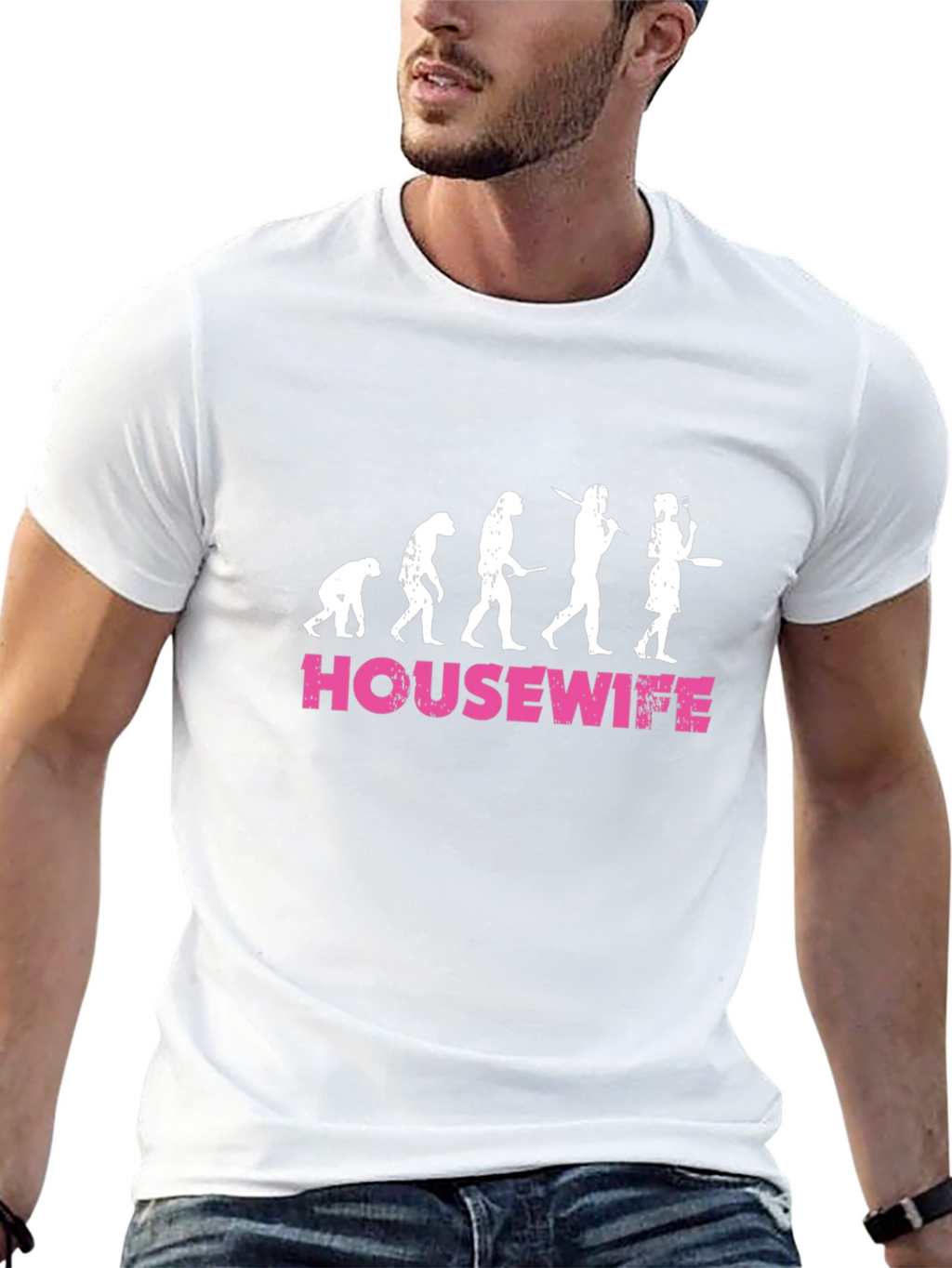Housewife Evolution T-Shirt - Funny Graphic Tee