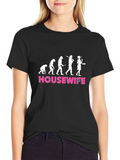 Housewife Evolution T-Shirt - Funny Graphic Tee
