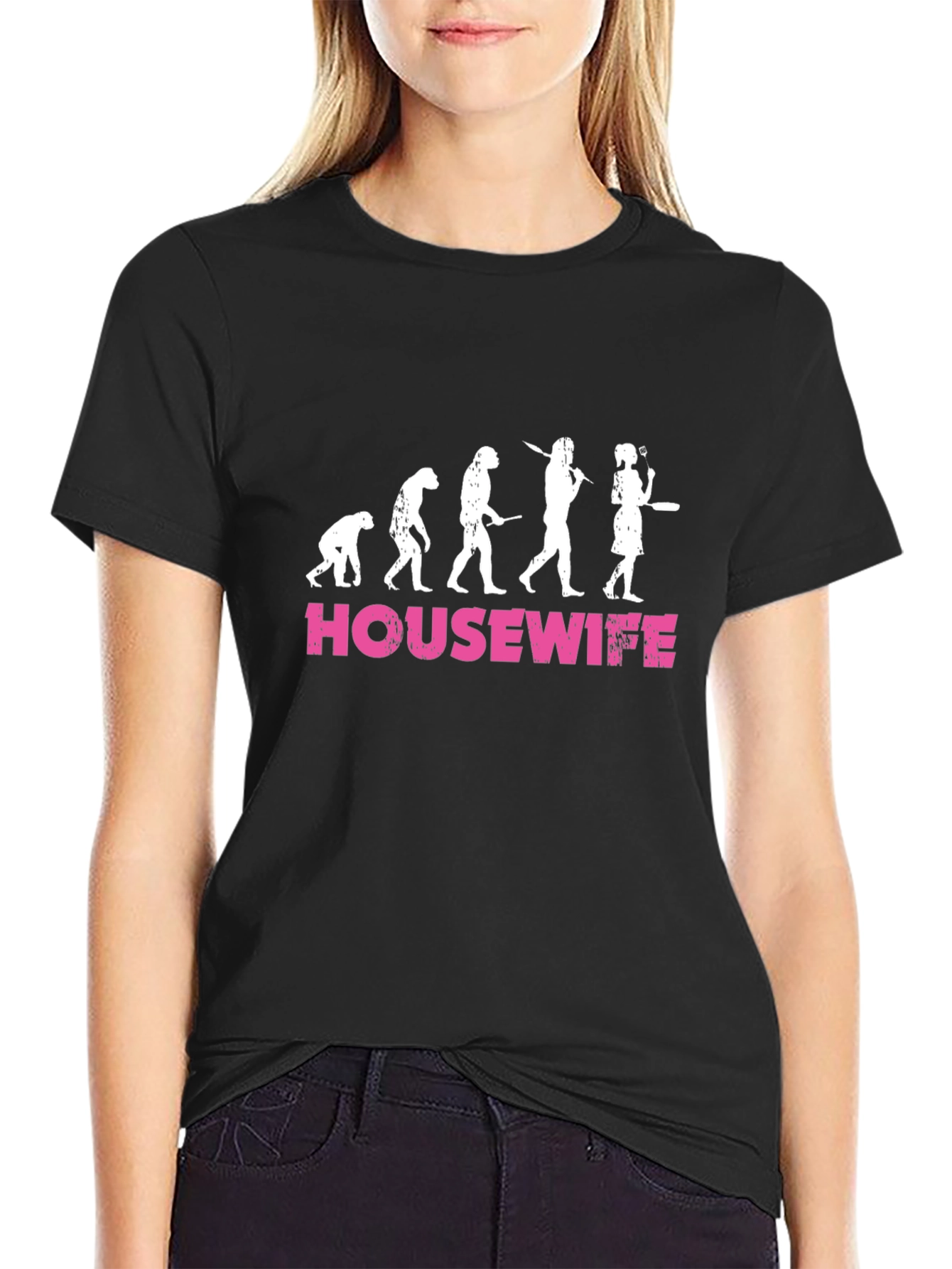 Housewife Evolution T-Shirt - Funny Graphic Tee