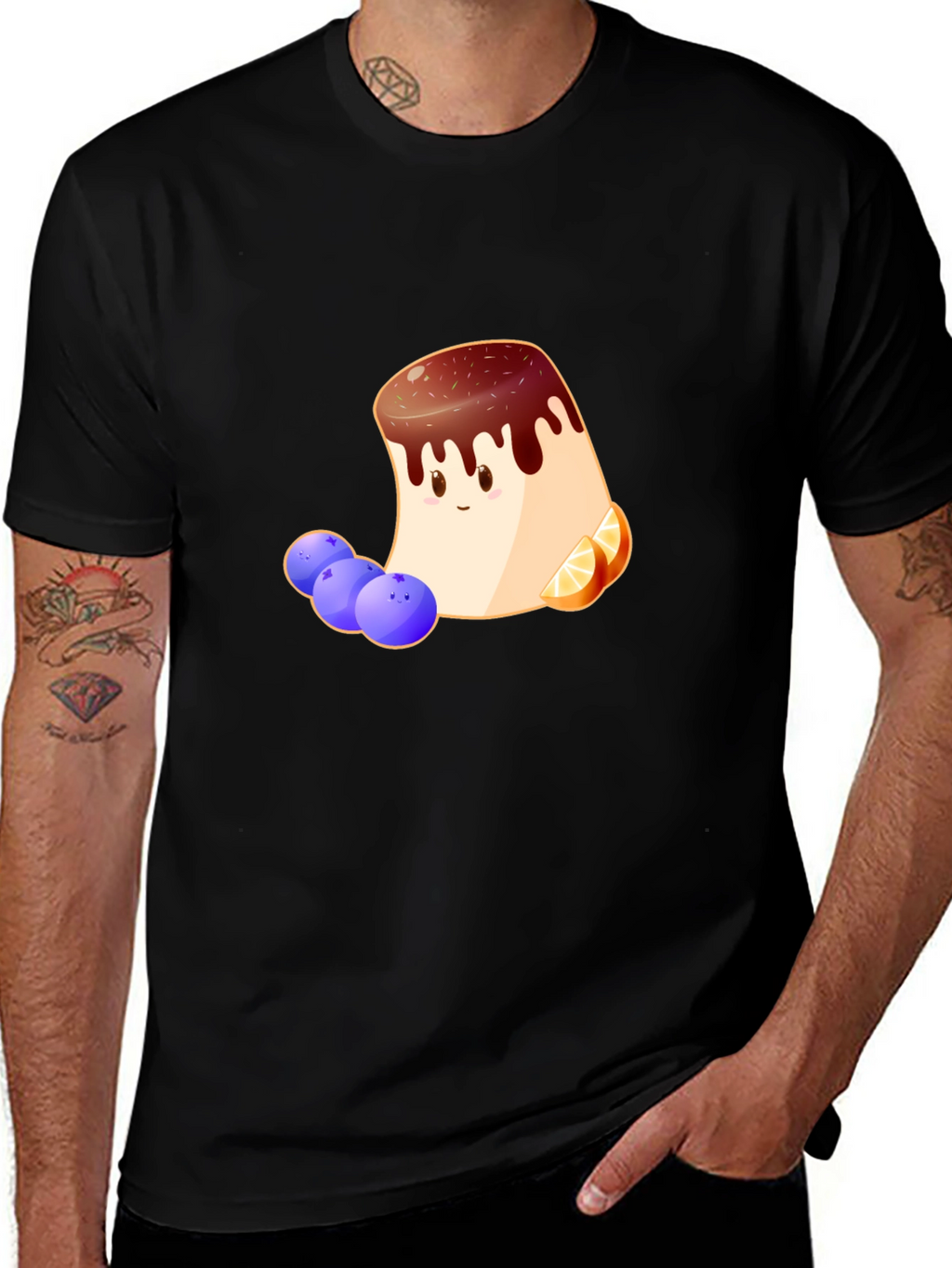Dessert Cartoon T-Shirt - Foodie Style