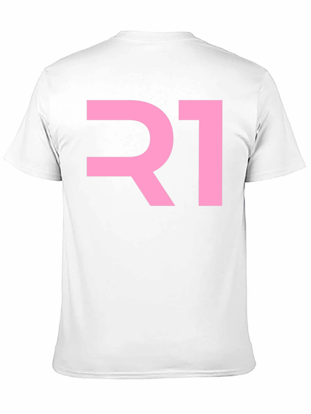 R1 Pink Graphic Black T-Shirt
