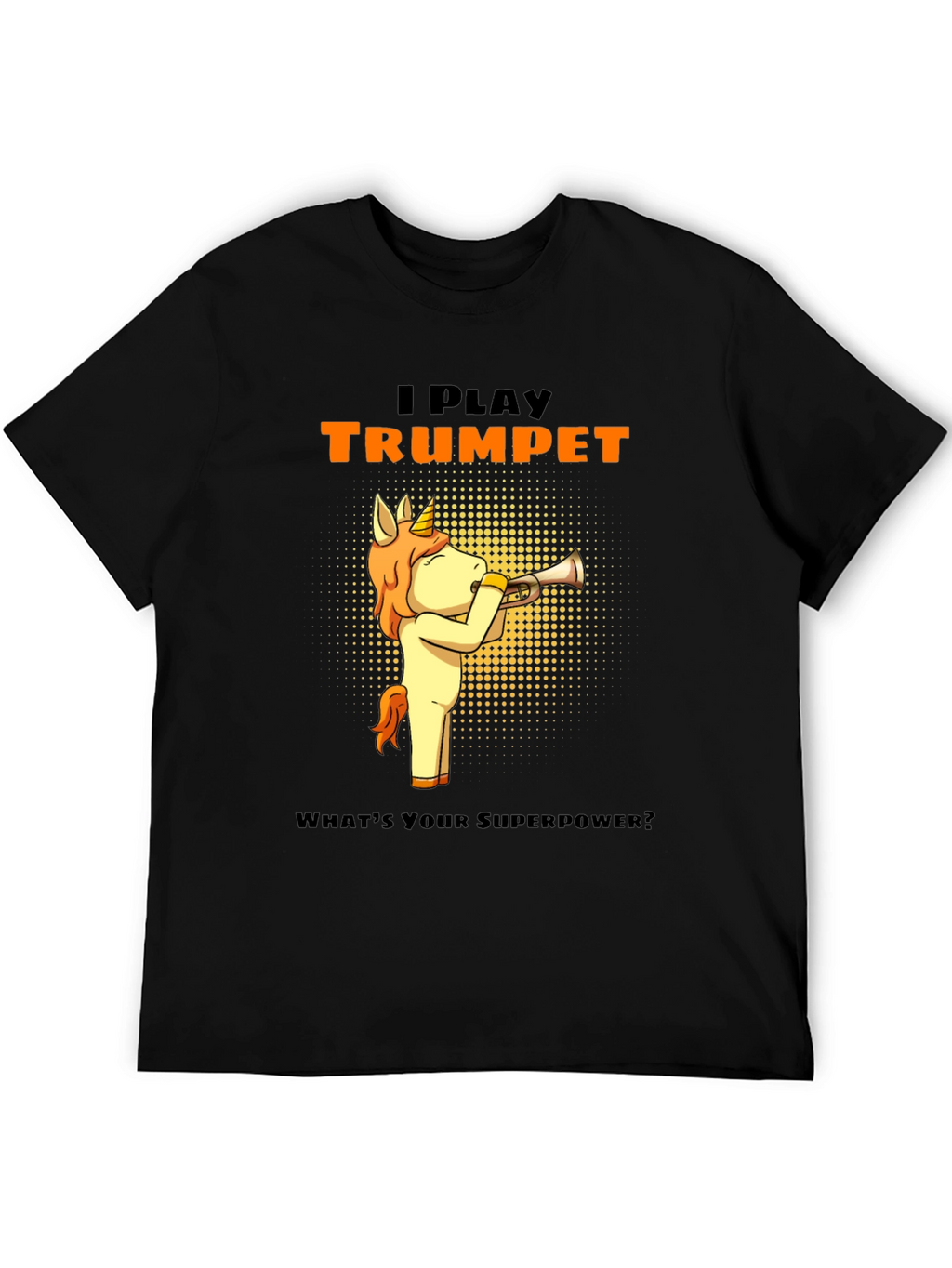 I Play Trumpet Unicorn Graphic Tee