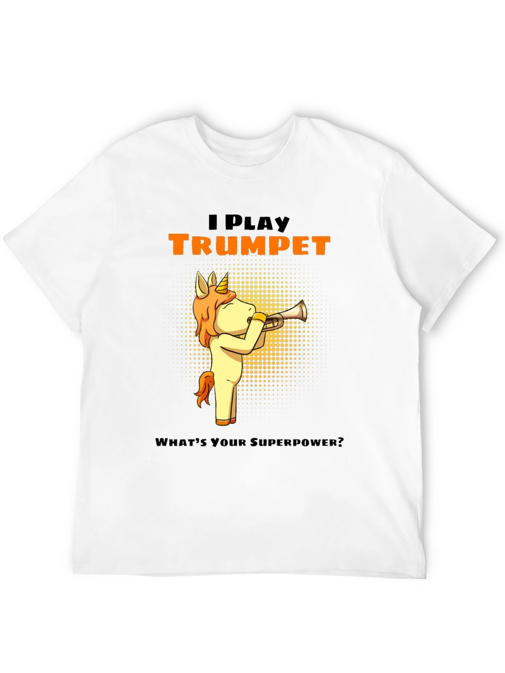 I Play Trumpet Unicorn Graphic Tee