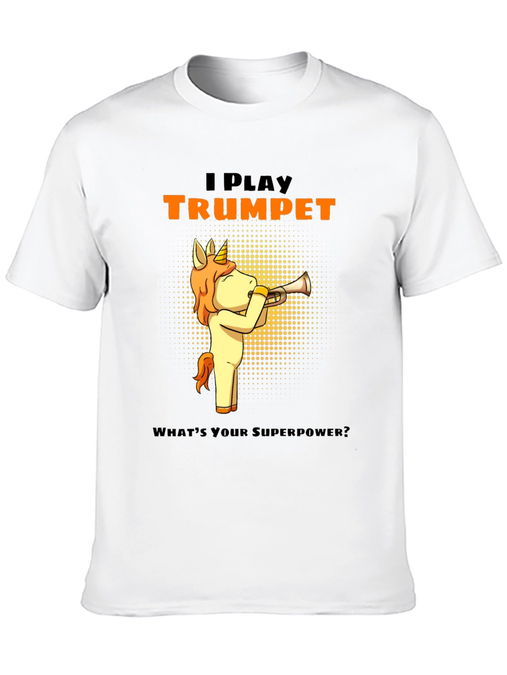 I Play Trumpet Unicorn Graphic Tee