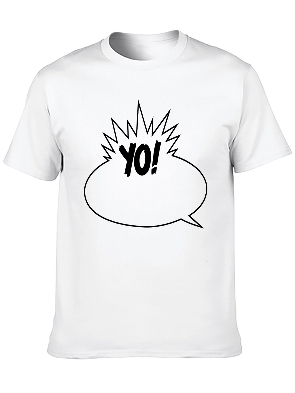 Yo! Graphic Black T-Shirt - Comic Style Tee
