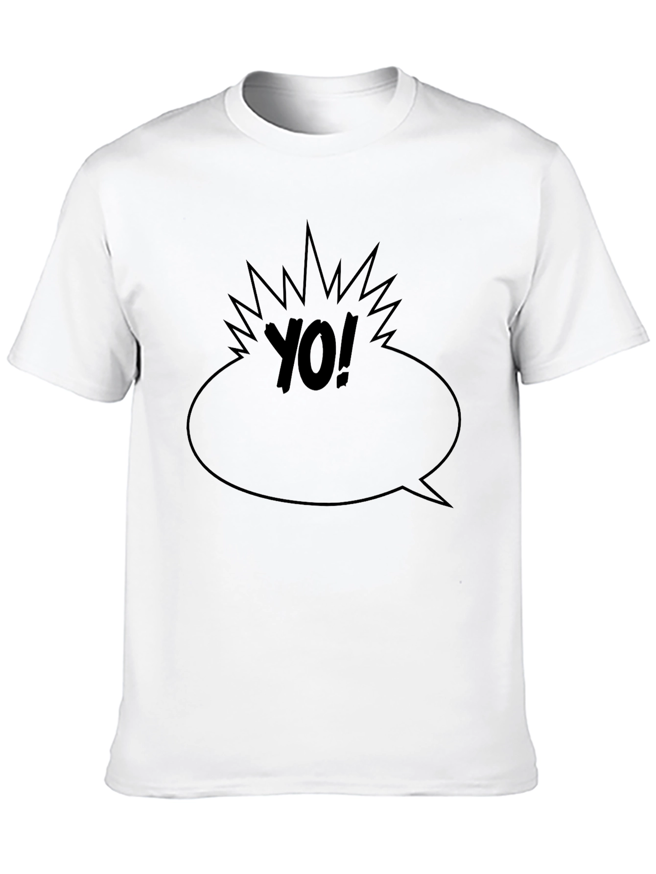 Yo! Graphic Black T-Shirt - Comic Style Tee