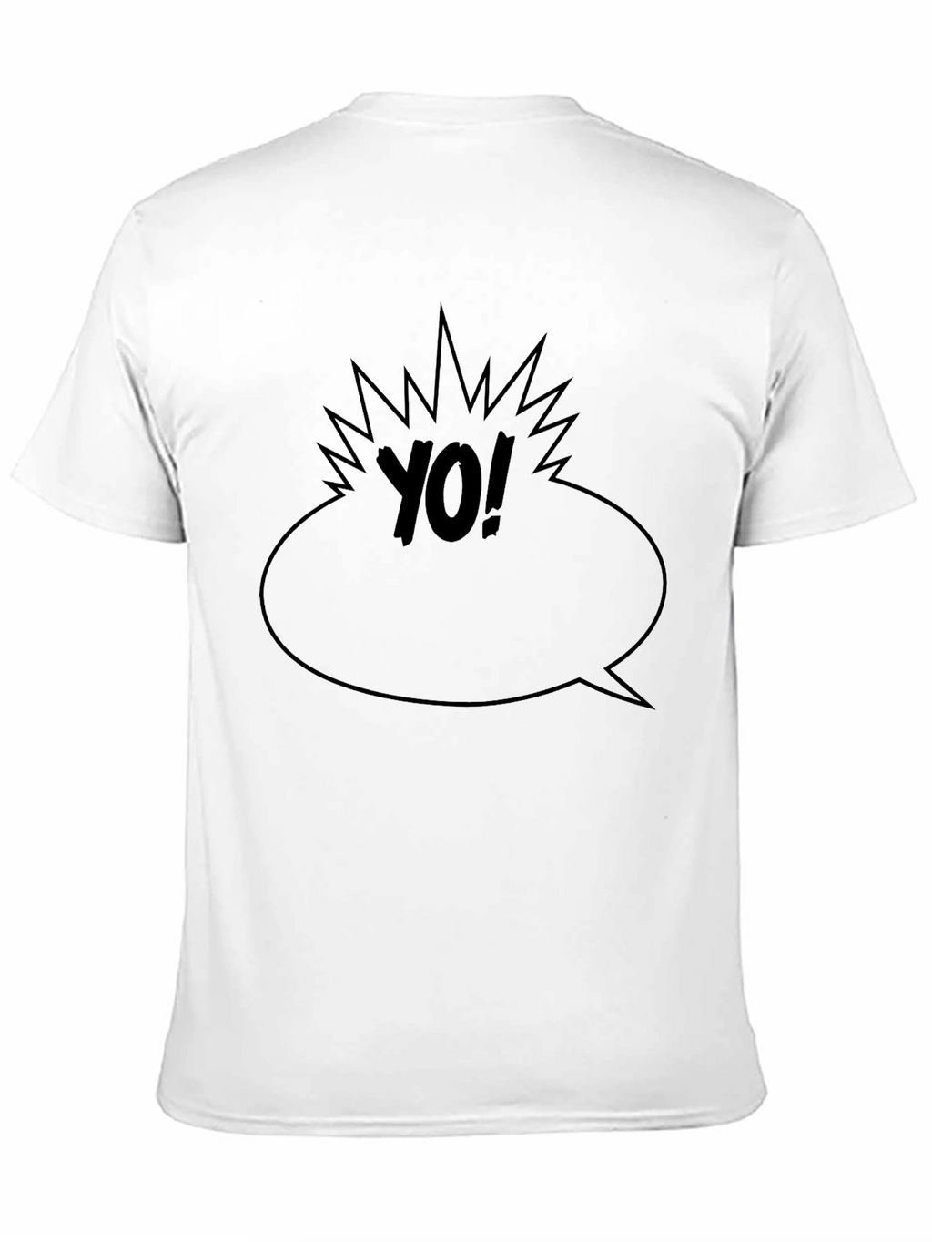Yo! Graphic Black T-Shirt - Comic Style Tee