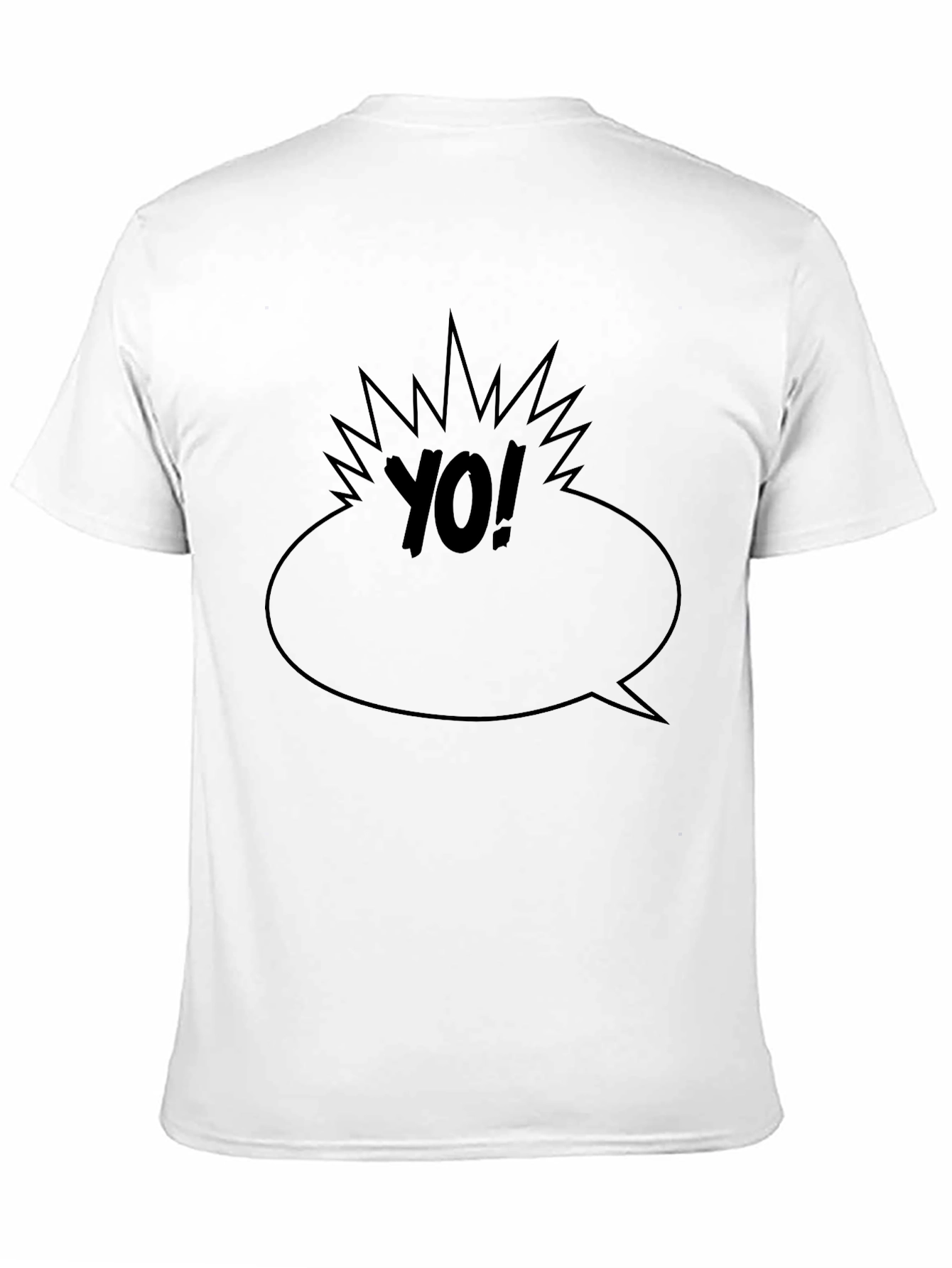 Yo! Graphic Black T-Shirt - Comic Style Tee